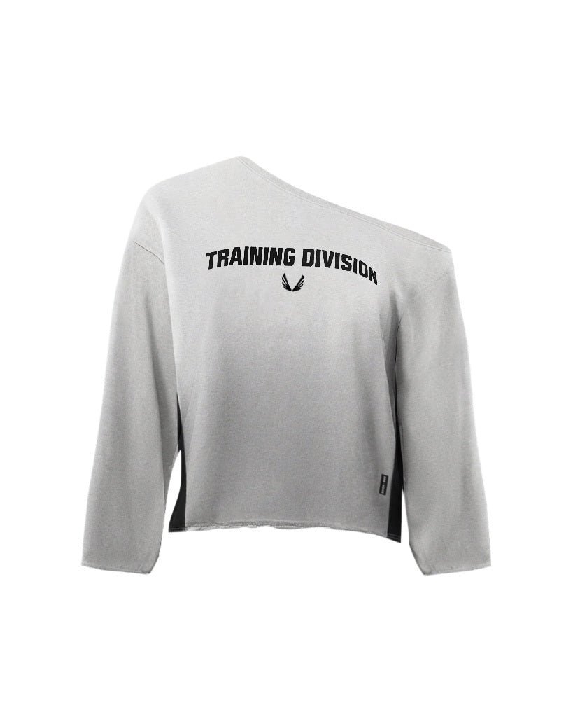 Raw Hem Oversized Crewneck