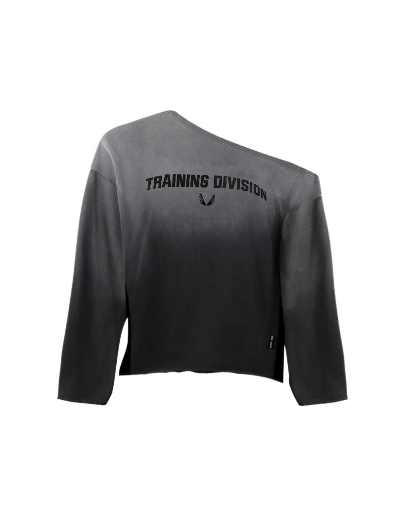 Raw Hem Oversized Crewneck