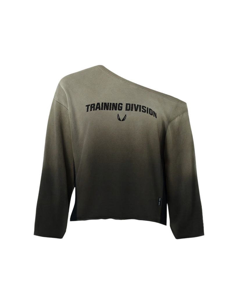 Raw Hem Oversized Crewneck