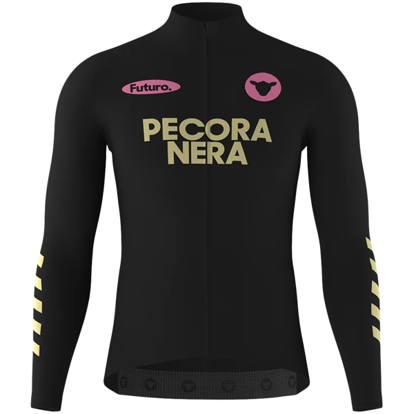 Black Sheep Cycling Light Thermal Long Sleeve Jersey in Futuro