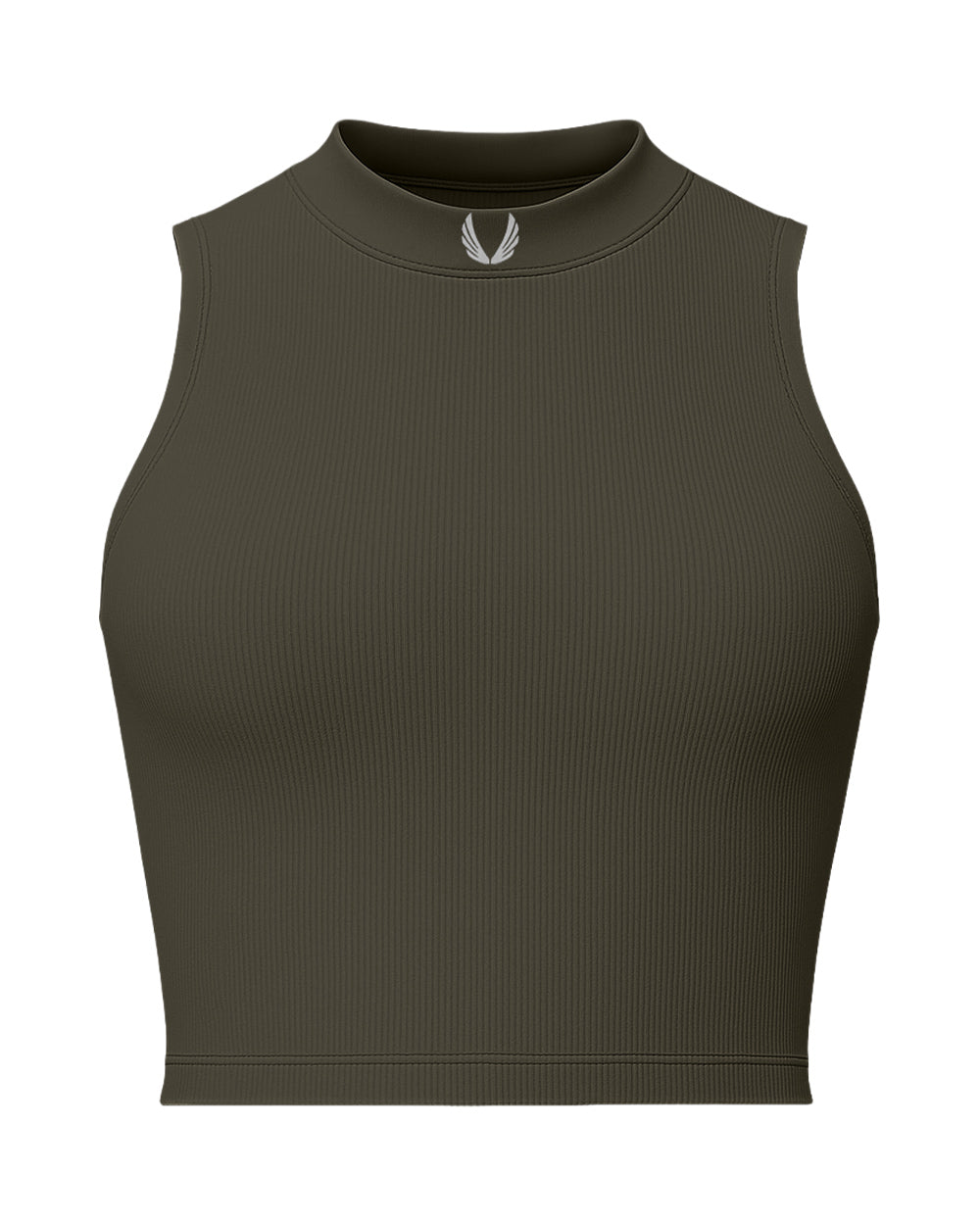Lycra® Ribbed Mockneck Tank