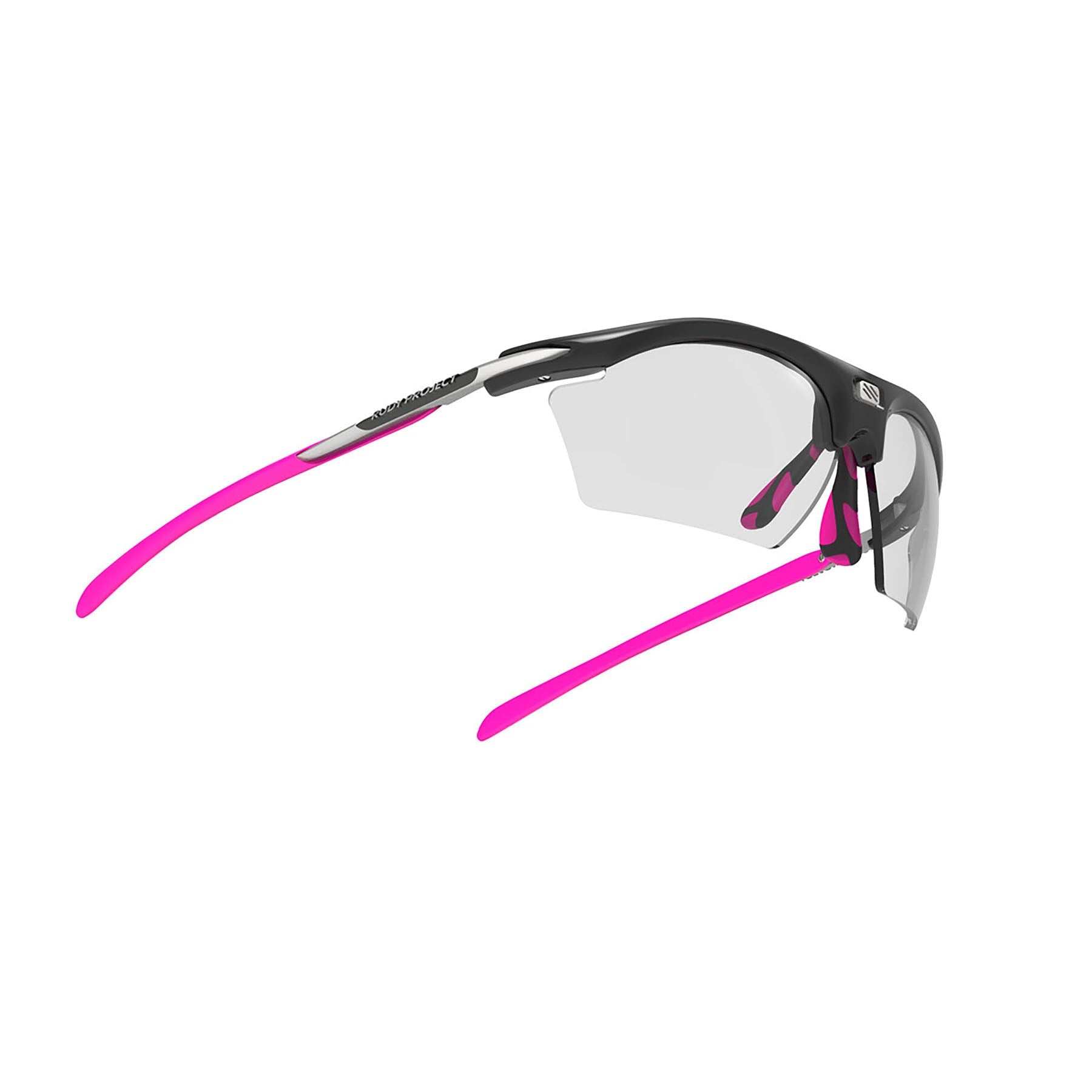 Rudy Project prescription ready running and cycling womens sport sunglasses#color_rydon-slim-black-gloss-frame-and-impactx-photochromic-2-black-lenses