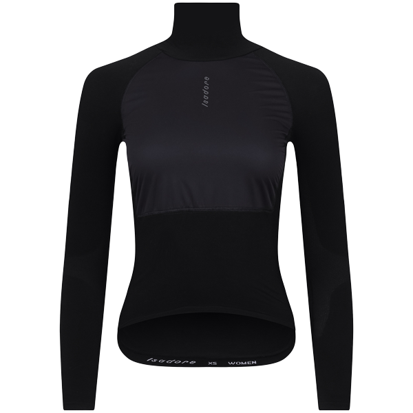 Isadore Winter Wind Block Long Sleeve Base Layer in Black for