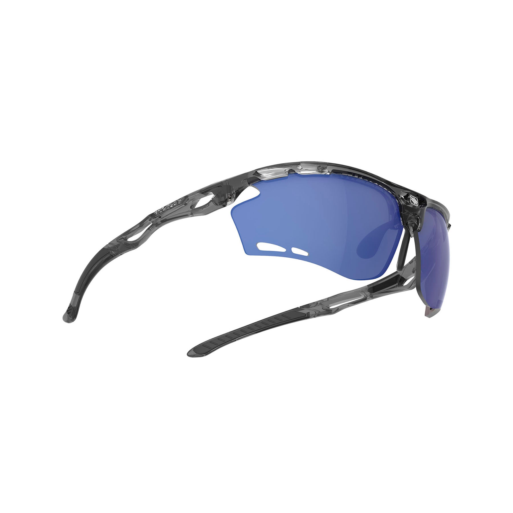 Rudy Project Propulse prescription running and cycling sport sunglasses#color_propulse-crystal-ash-with-multilaser-deep-blue-lenses