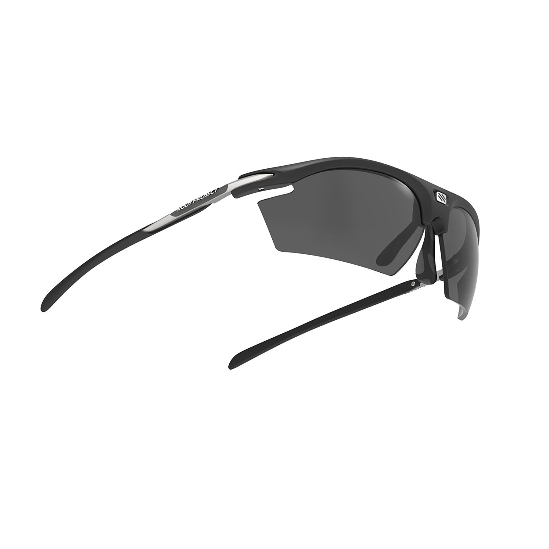 Rudy Project prescription ready sportrx running and cycling sunglasses#color_rydon-matte-black-frame-and-polar-3fx-grey-laser-lenses