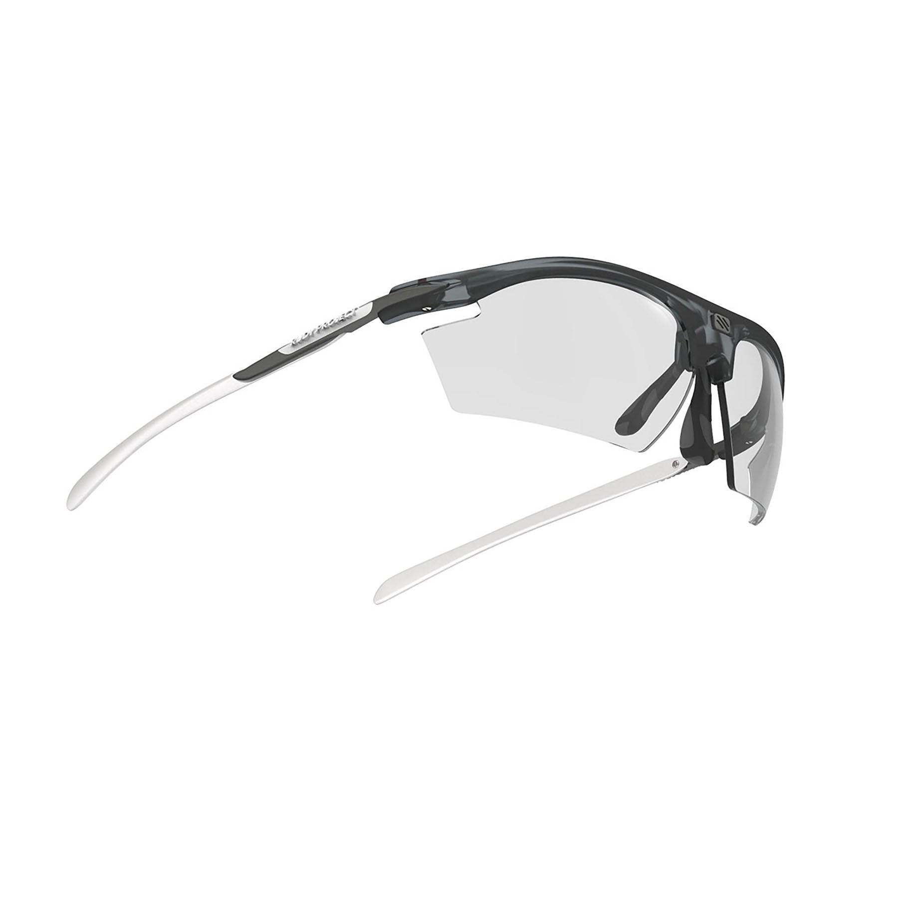 Rudy Project prescription ready sportrx running and cycling sunglasses#color_rydon-frozen-ash-frame-and-impactx-photochromic-2-laser-black-lenses
