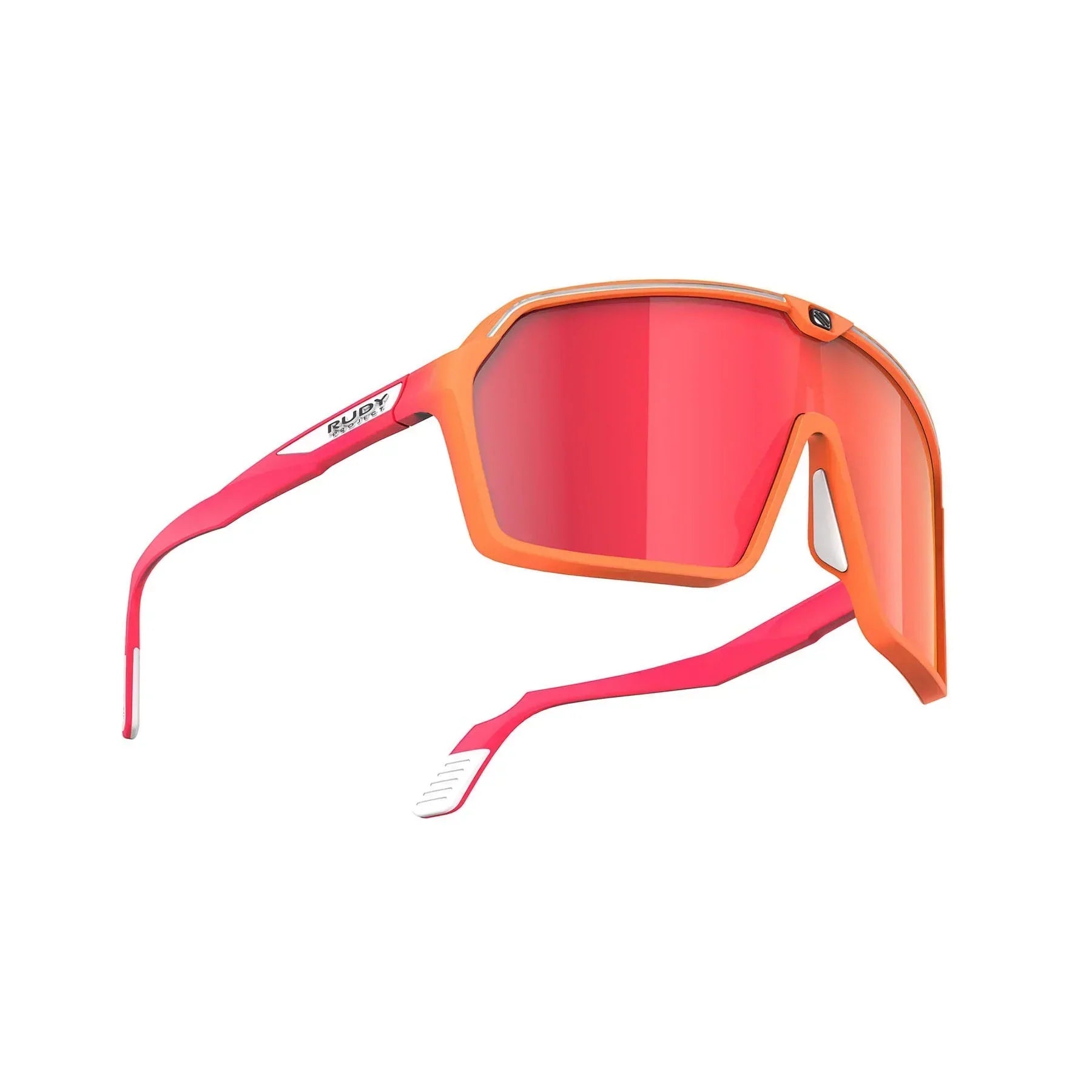 Rudy Project Spinshield running and cycling sunglasses#color_spinshield-mandarin-fade-coral-matte-with-multilaser-red-lenses