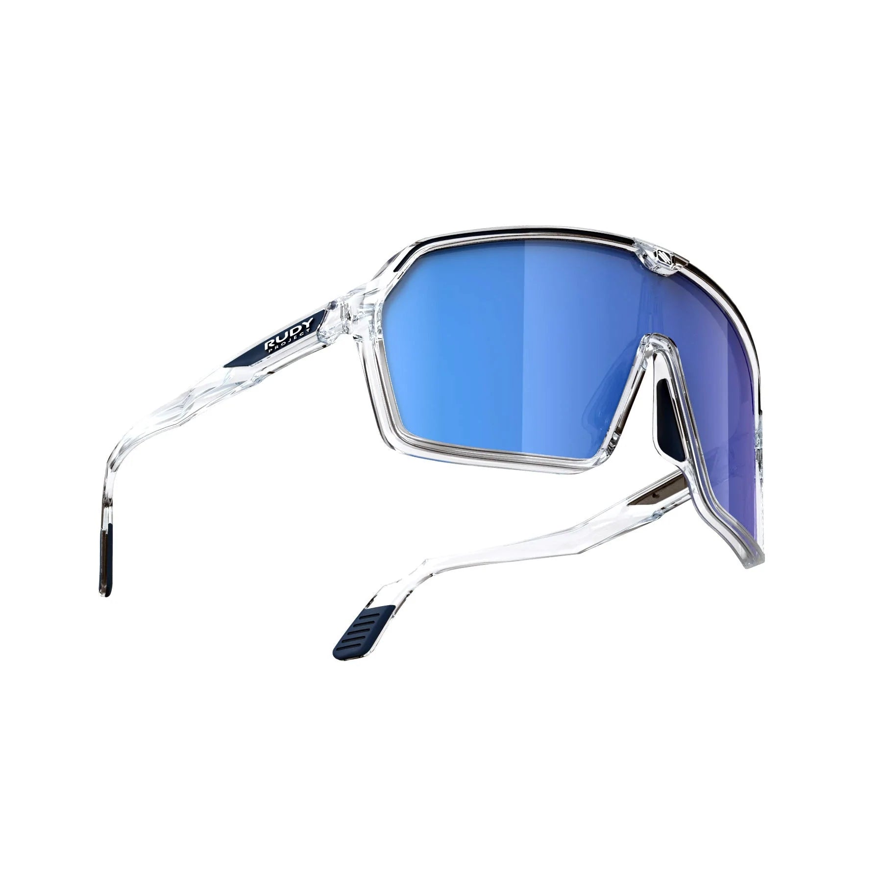 Rudy Project Spinshield running and cycling sunglasses#color_spinshield-crystal-gloss-with-multilaser-blue-lenses