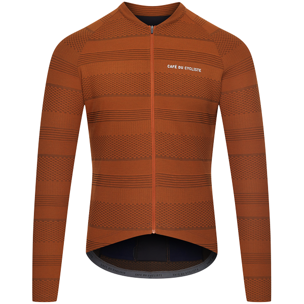 Café Du Cycliste Corinne Long Sleeve Jersey in Cinnamon for Men