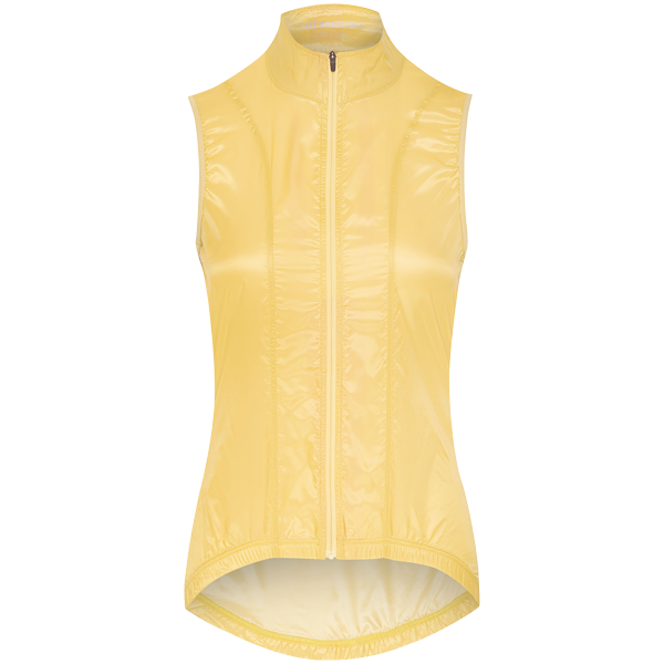 Café Du Cycliste Petra Superlight Cycling Gilet in Light Yellow for - DSTNC Café Du Cycliste Petra Superlight Cycling Gilet in Light Yellow for - DSTNC