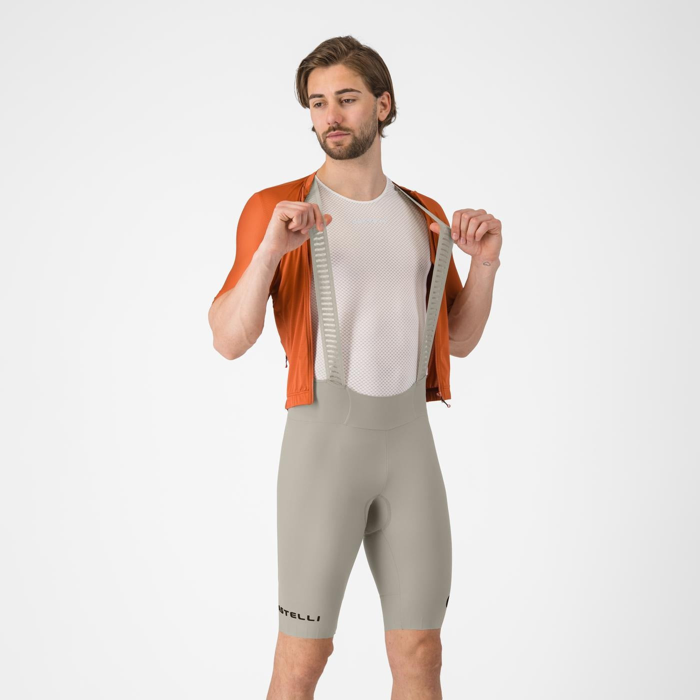 Espresso 2 Bib Shorts in Silver Moon for Men