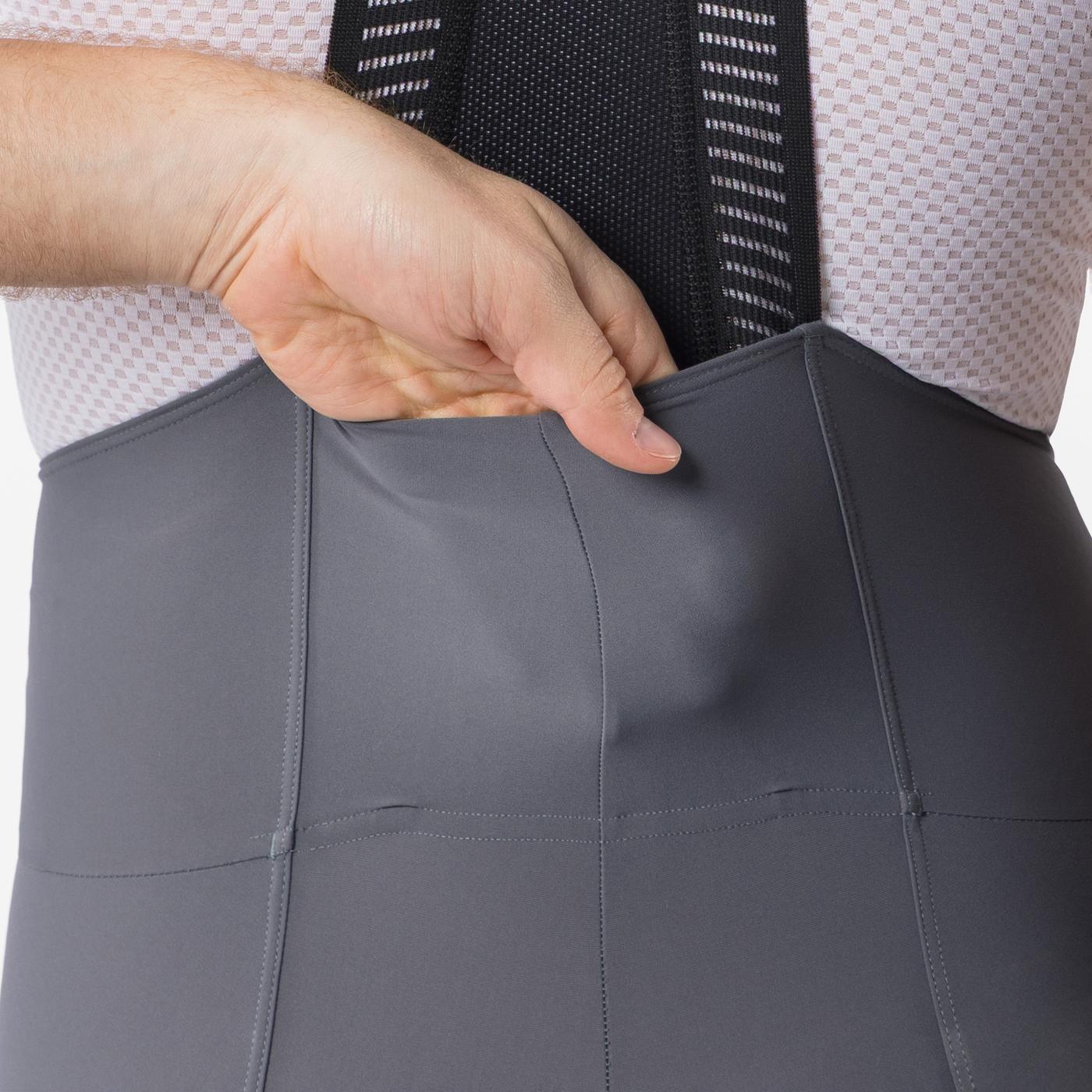 Espresso 2 Bib Shorts in Smoky Grey for Men