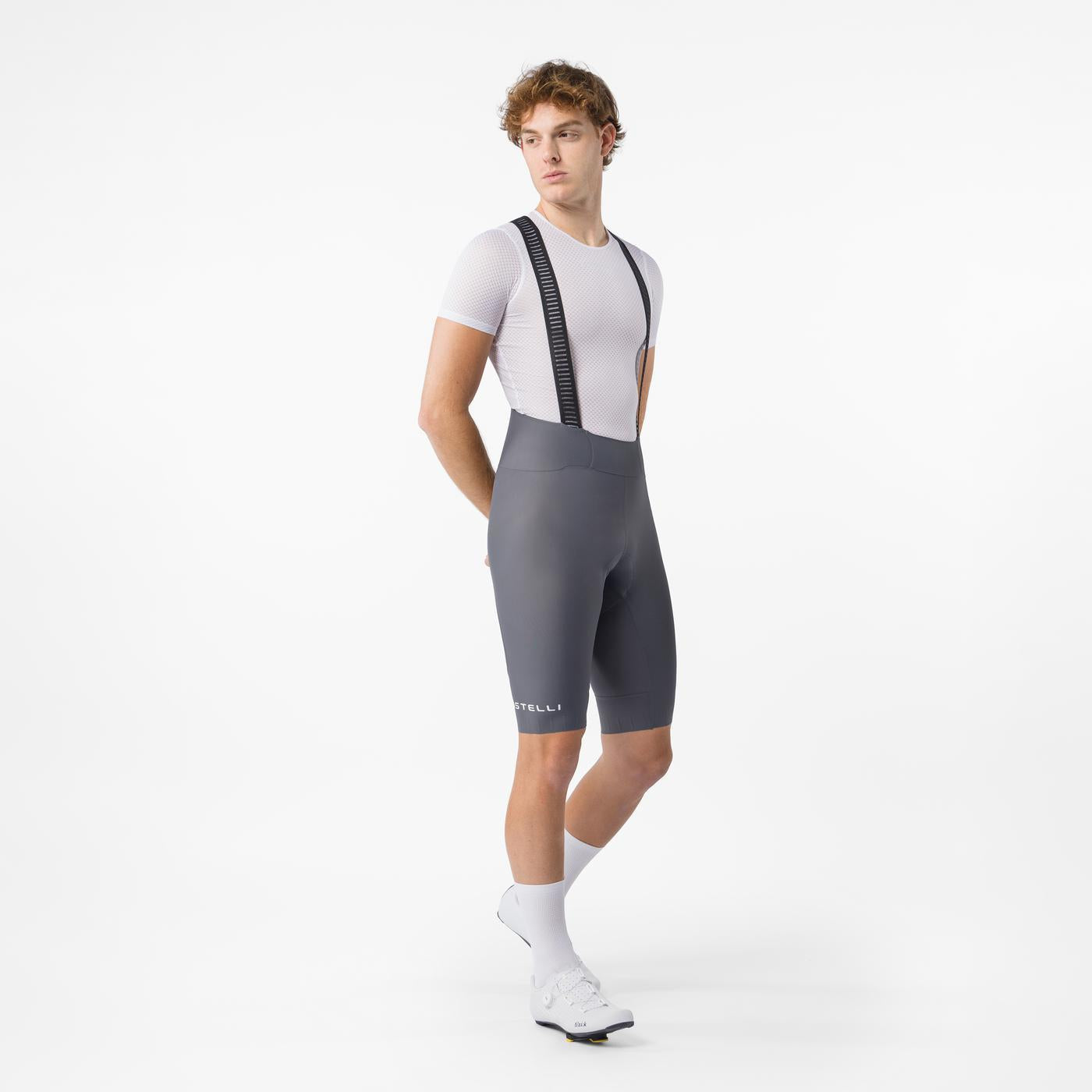 Espresso 2 Bib Shorts in Smoky Grey for Men