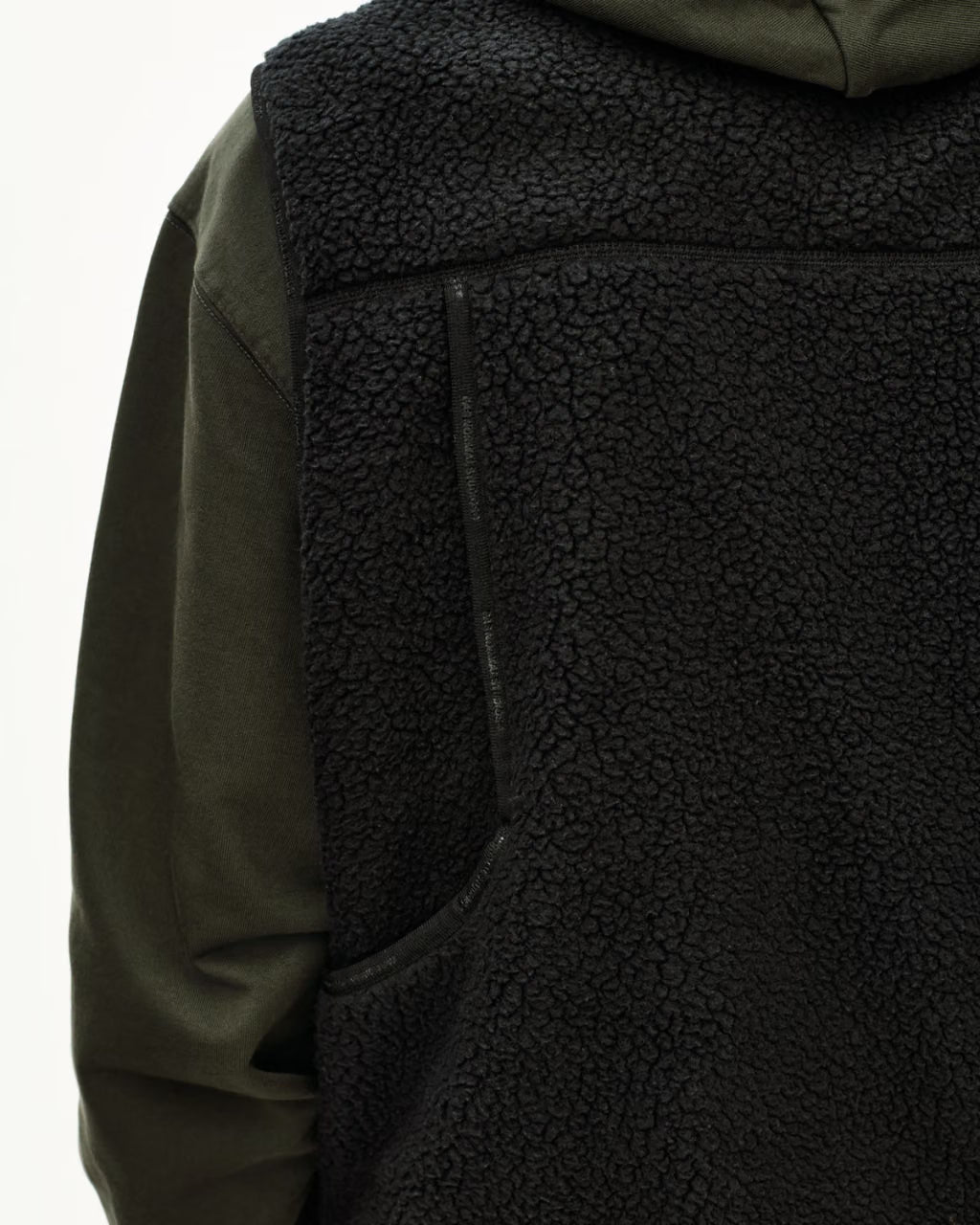Men's Off-Race Pile Fleece Vest Black