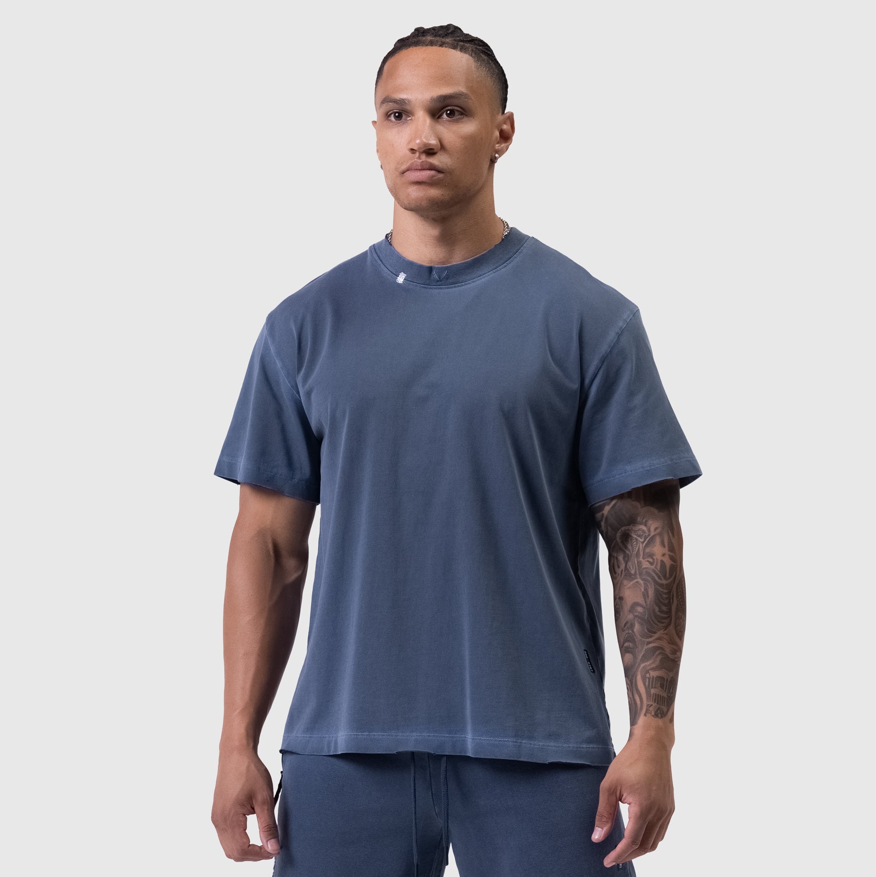 0797. Tech Essential™ Relaxed Tee - Faded Navy