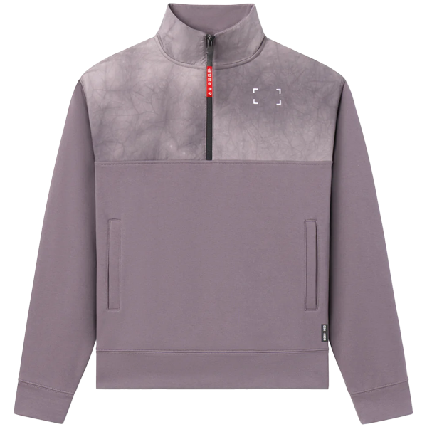ASRV Tech-Terry™ Paneled Quarter Zip Pullover in Moonscape for Men – DSTNC