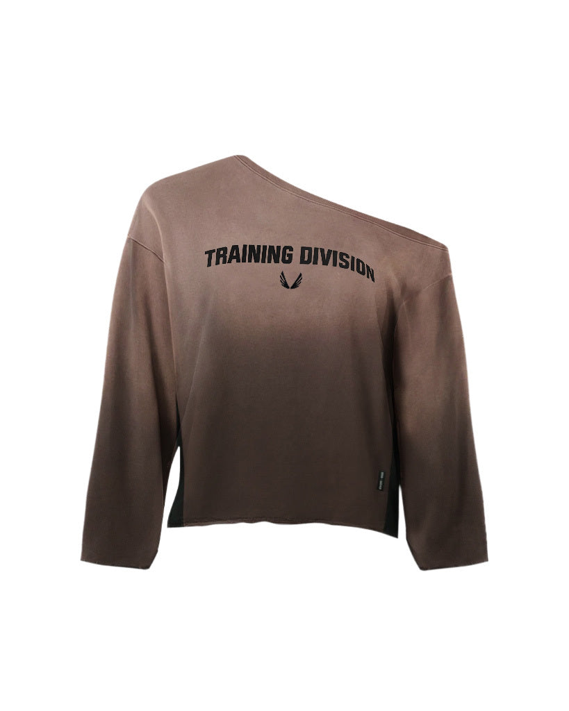 Raw Hem Oversized Crewneck