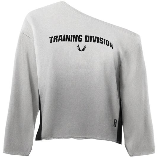 Raw Hem Oversized Crewneck