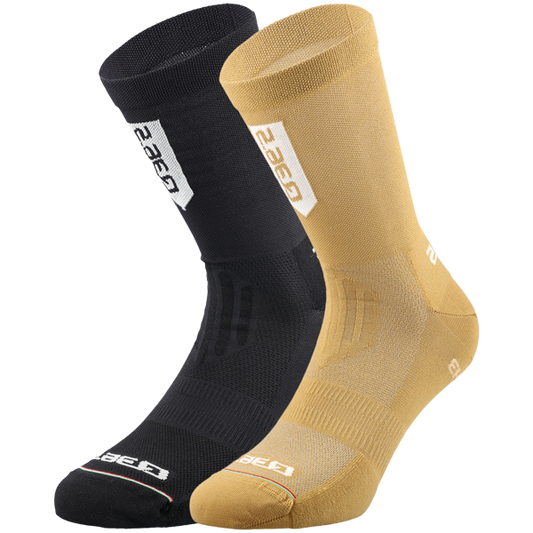 Ultra Socks Gold Black (2 Pack)