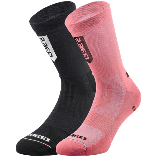 Ultra Socks Pink Black (2 Pack)
