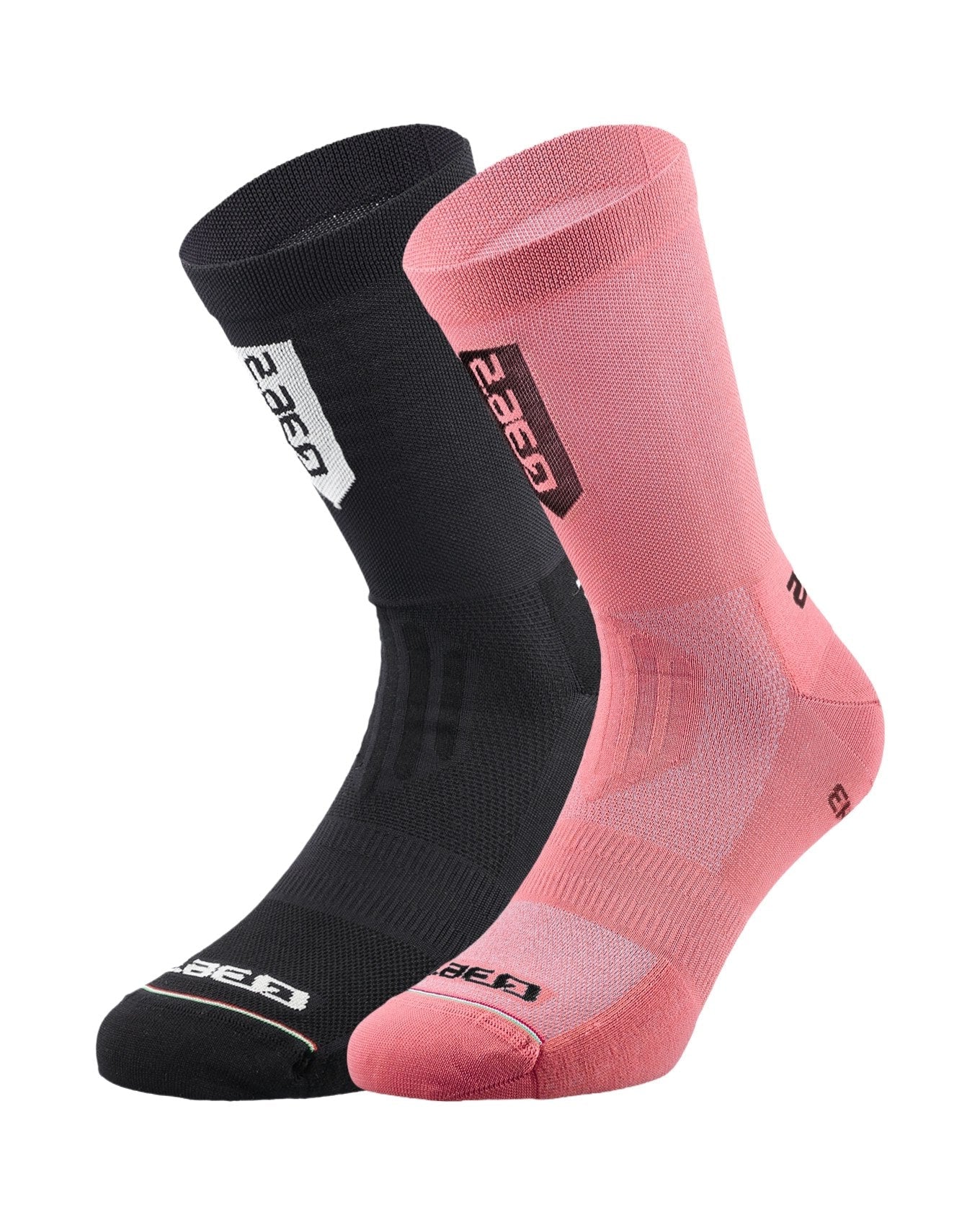 Ultra Socks Pink Black (2 Pack)
