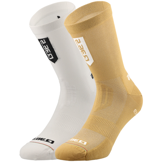 Ultra Socks Gold White (2 Pack)