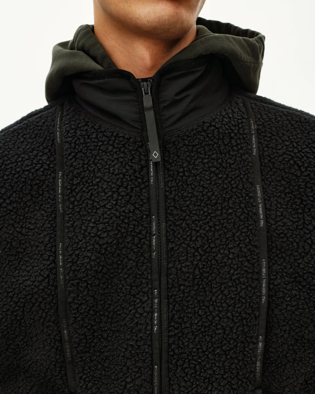 Men's Off-Race Pile Fleece Vest Black