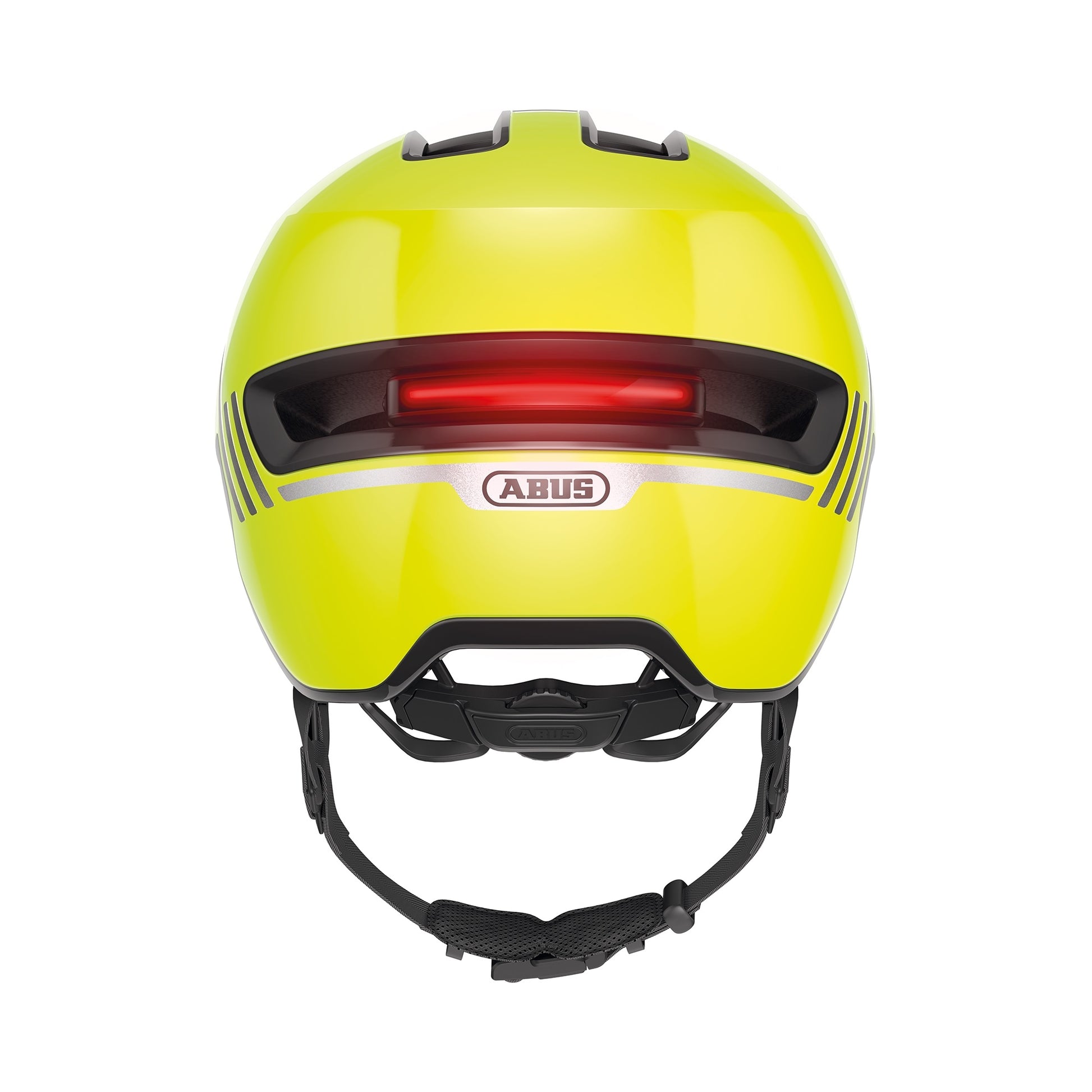 bike helmet with hud ABUS HUD-Y in Signal Yellow – DSTNC