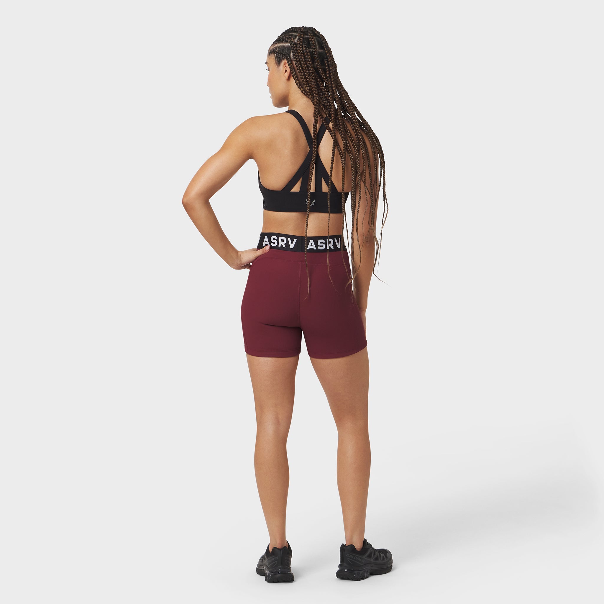 LYCRA® Ribbed Short - Crimson