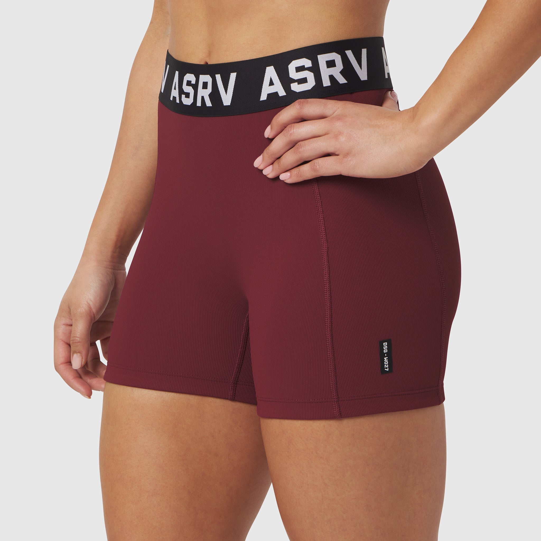 LYCRA® Ribbed Short - Crimson