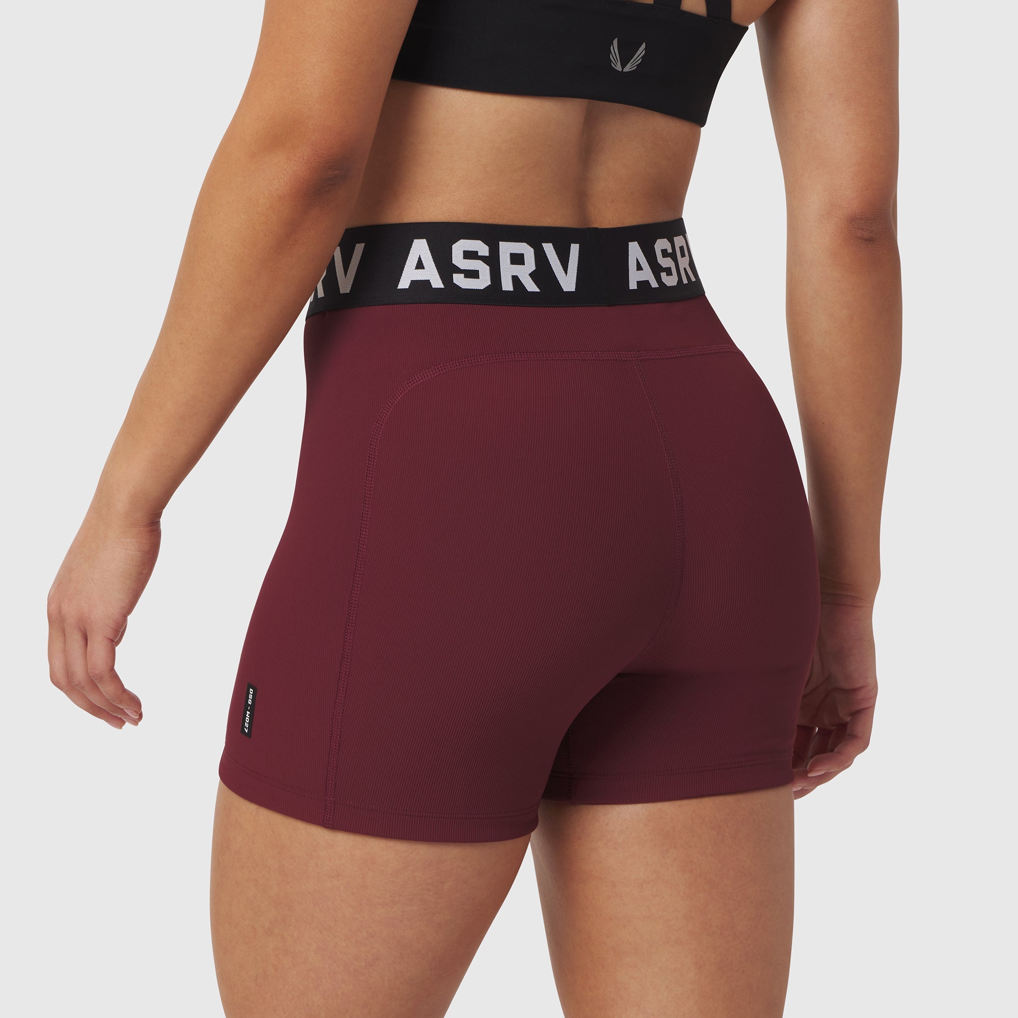 LYCRA® Ribbed Short - Crimson