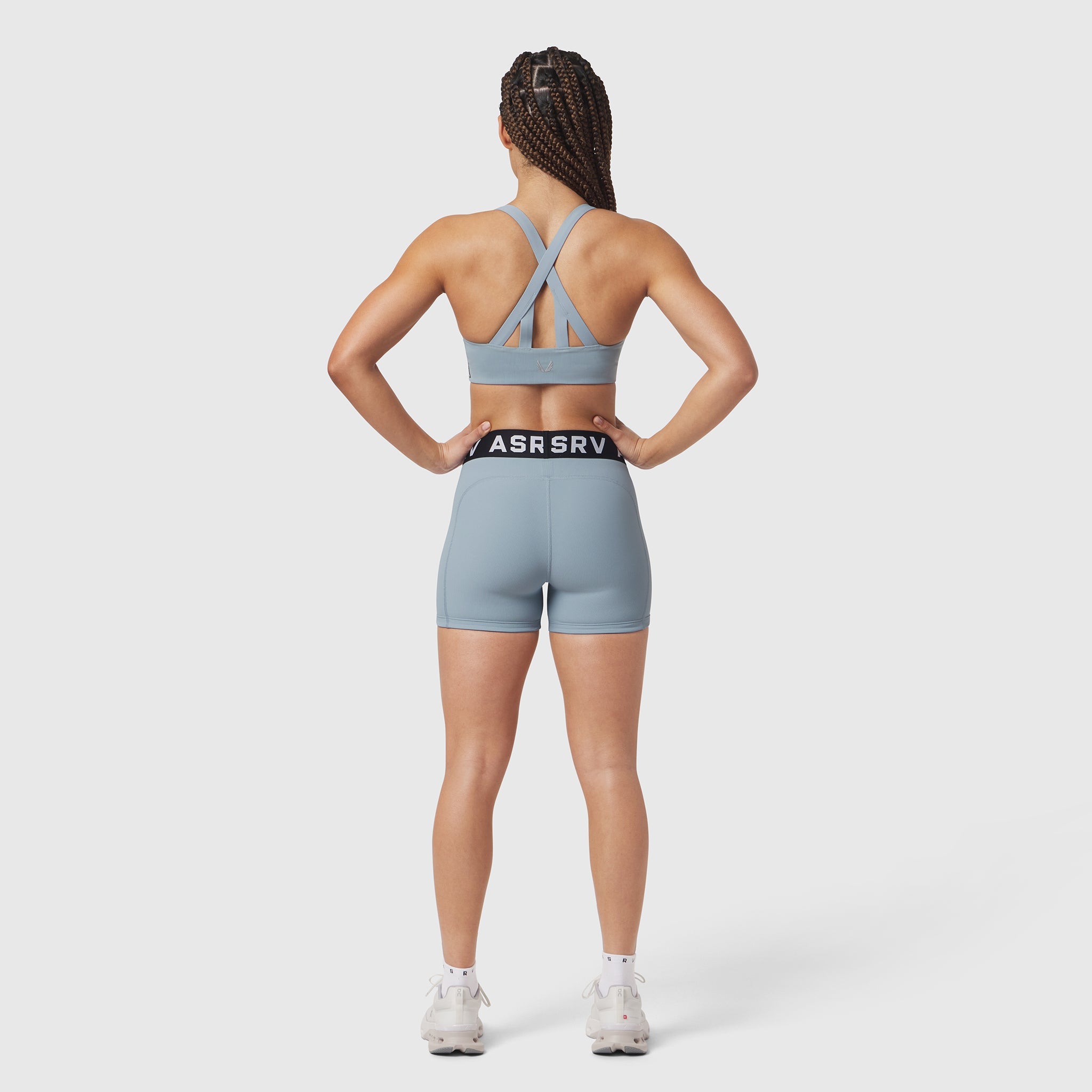 LYCRA® Ribbed Short - Light Sky