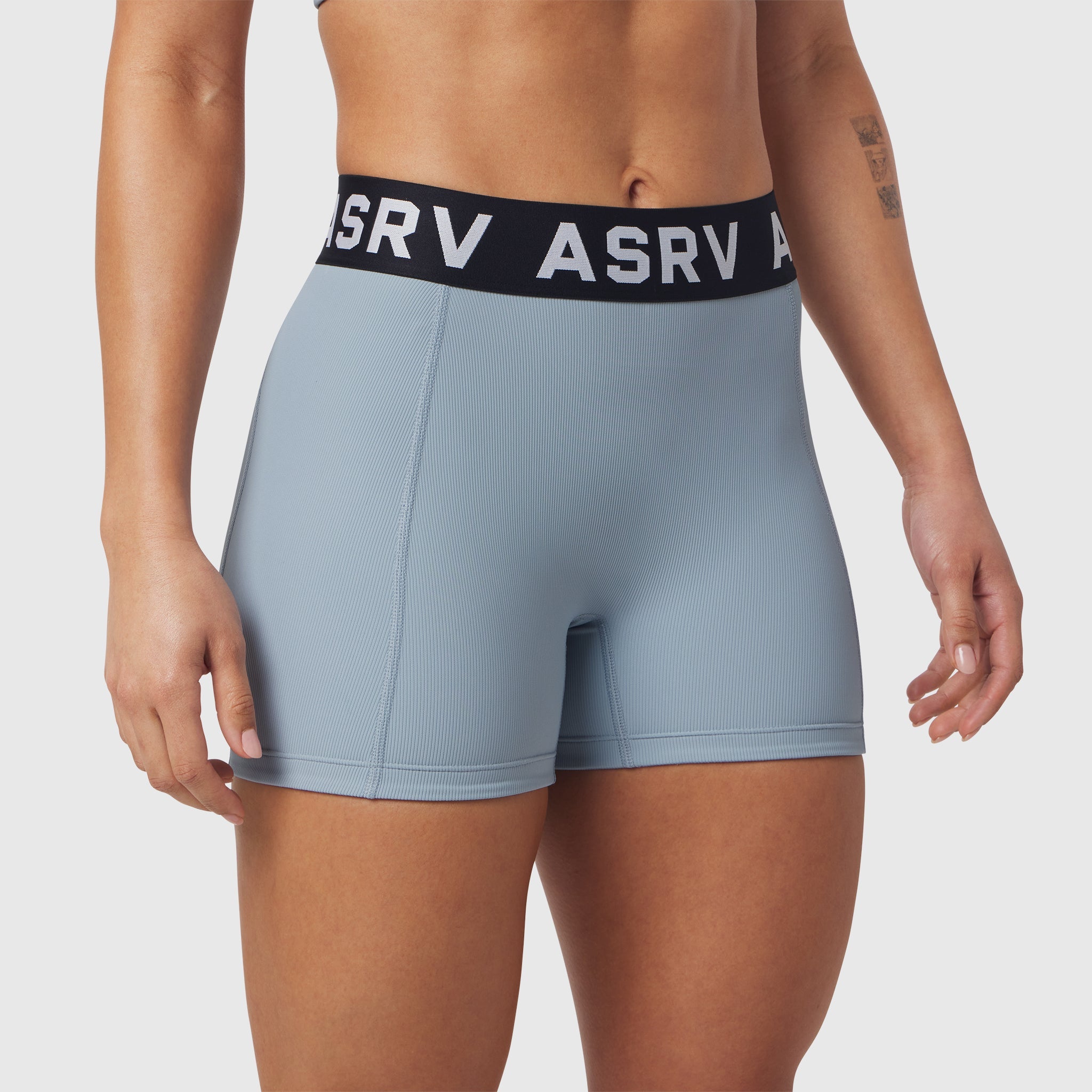 LYCRA® Ribbed Short - Light Sky