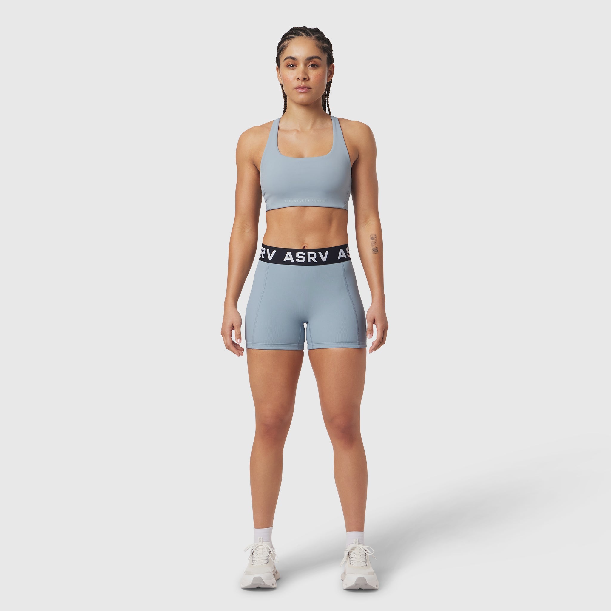 LYCRA® Ribbed Short - Light Sky