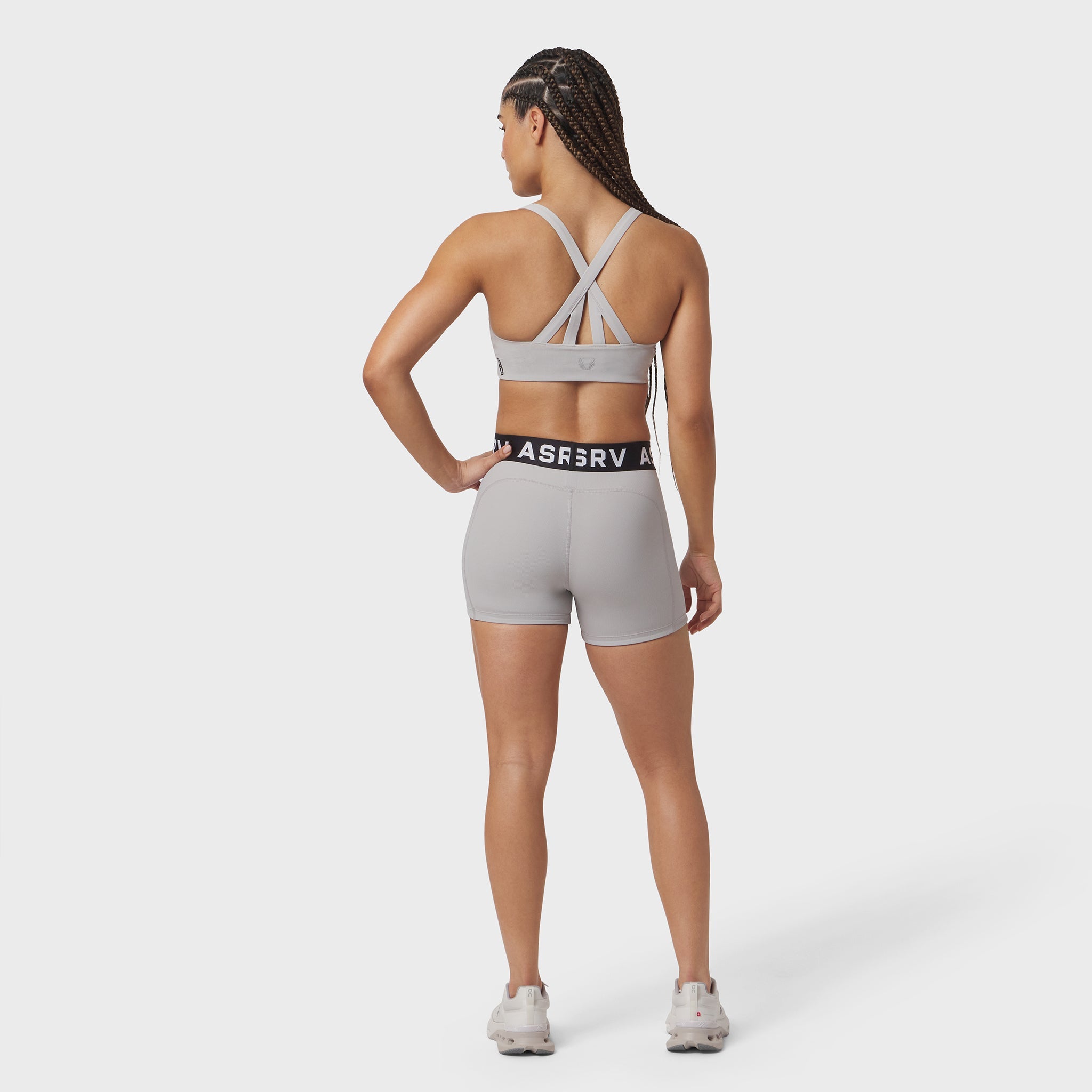 LYCRA® Ribbed Short - Slate Grey