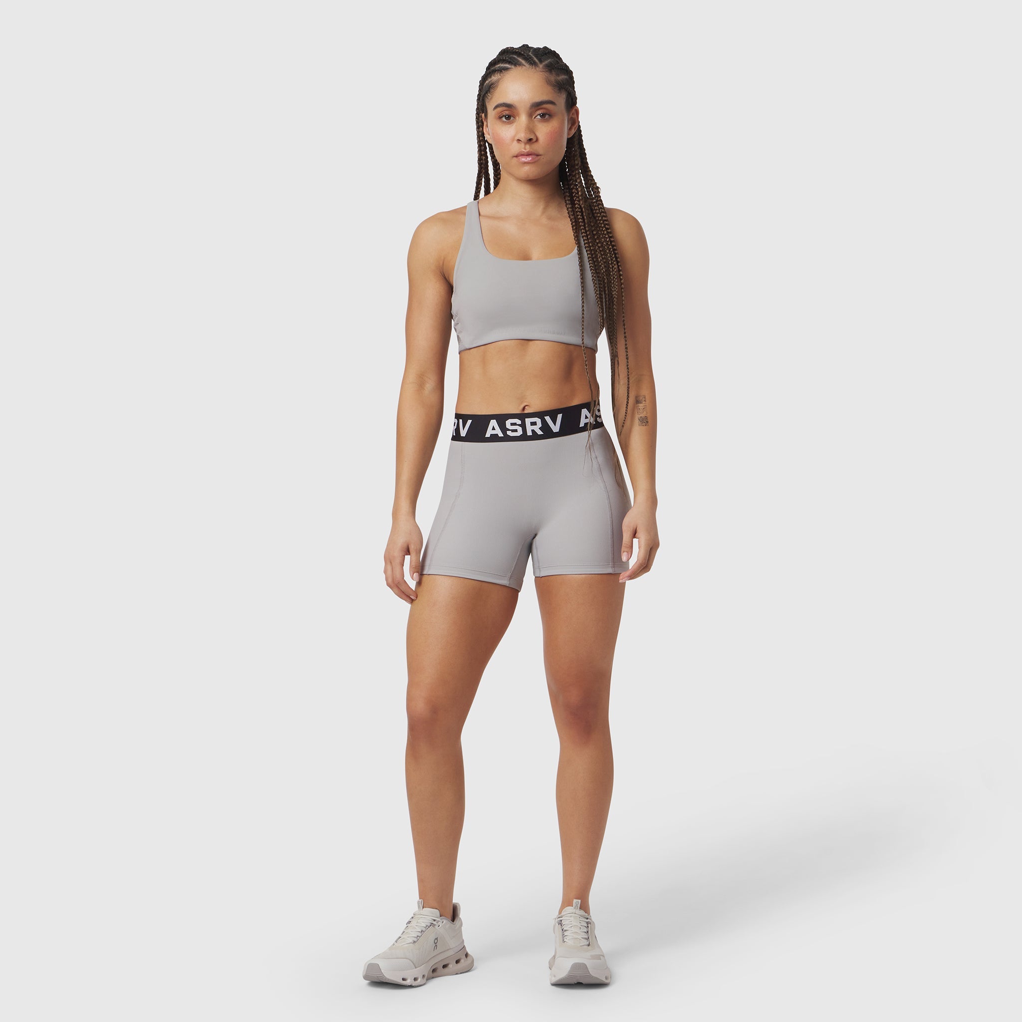 LYCRA® Ribbed Short - Slate Grey