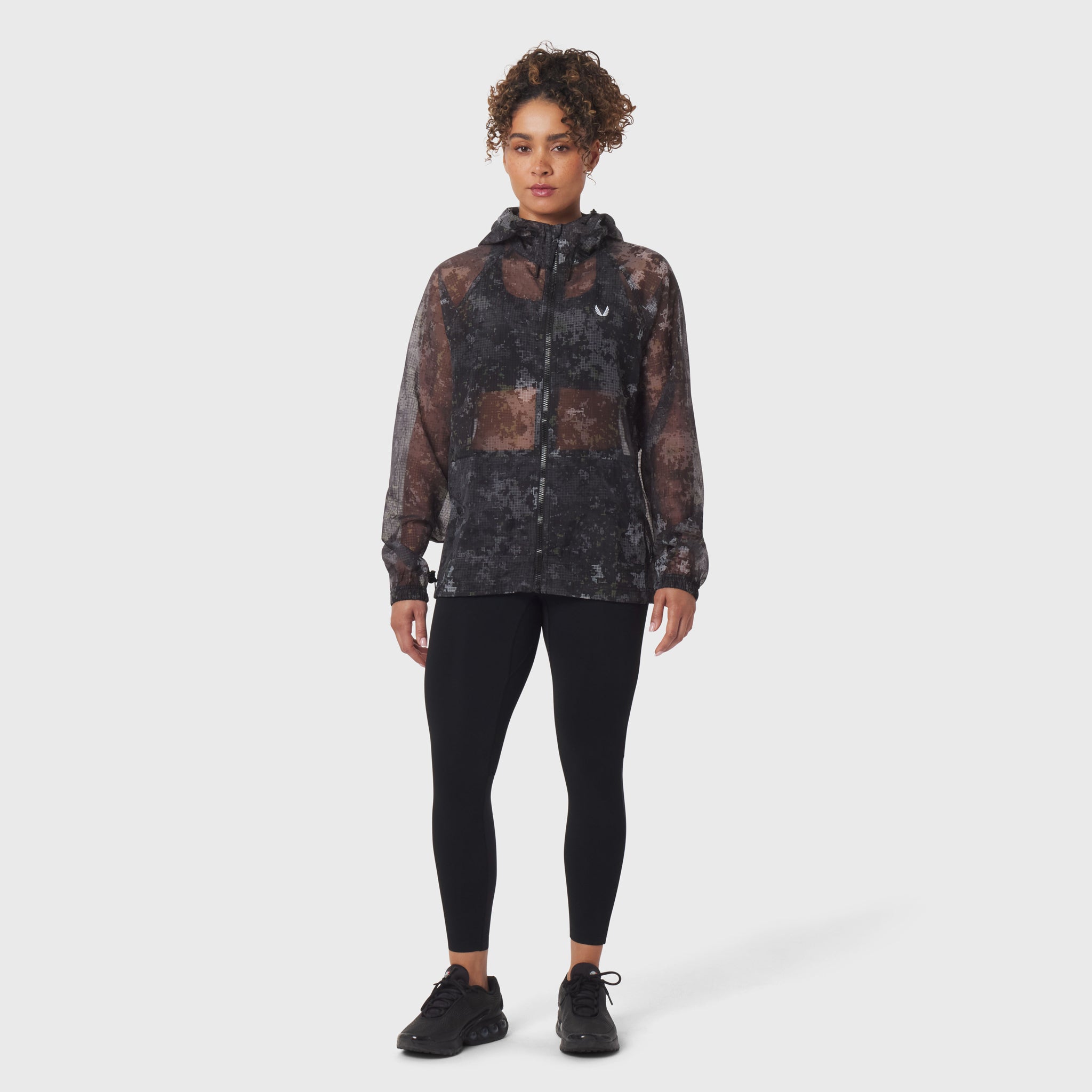 Weather-Ready Transparent Ripstop Shell Jacket