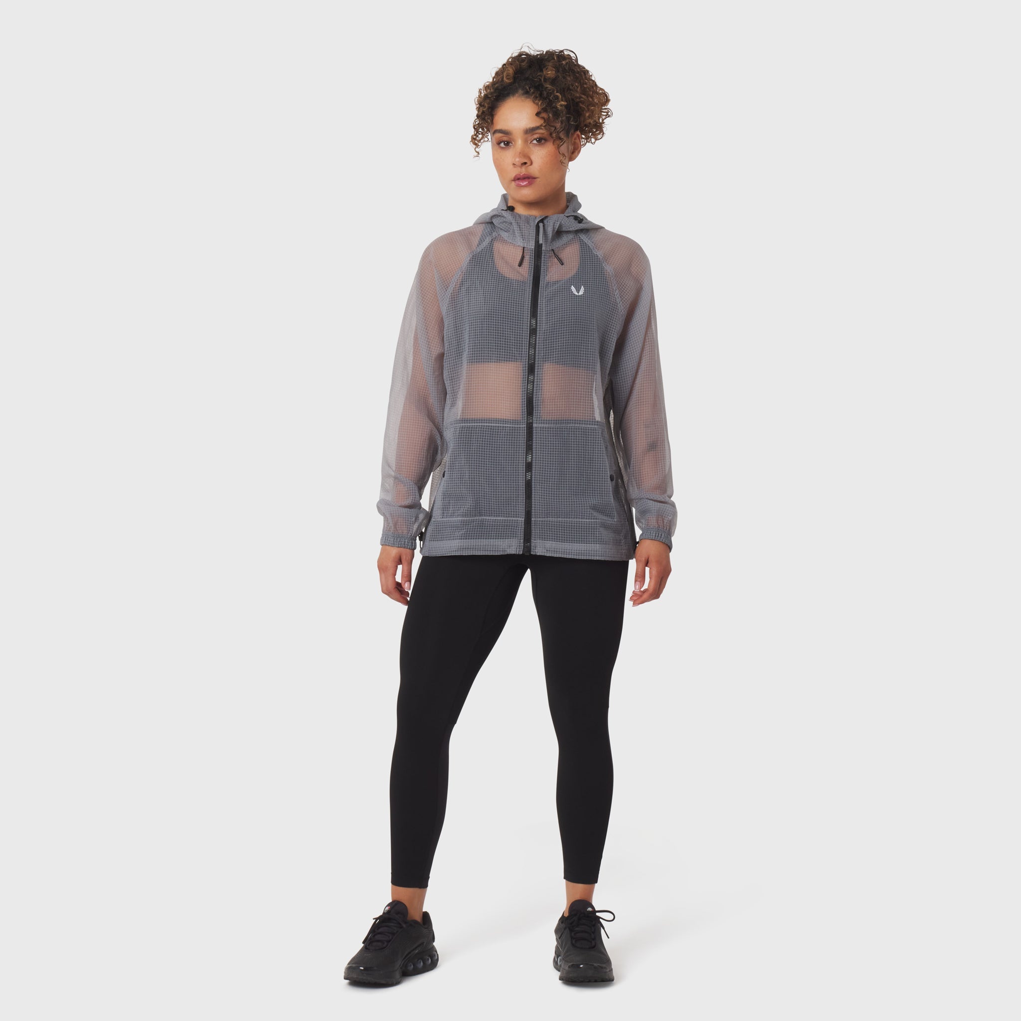 Weather-Ready Transparent Ripstop Shell Jacket