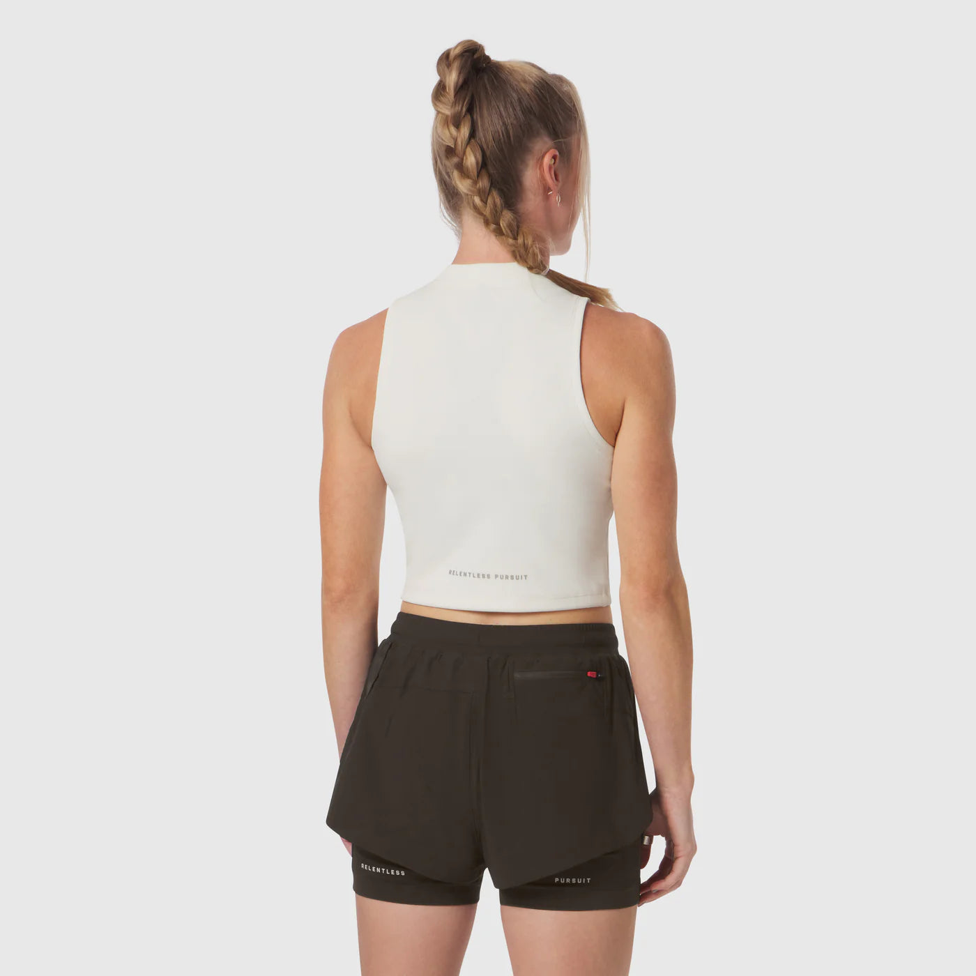 Lycra® Ribbed Mockneck Tank