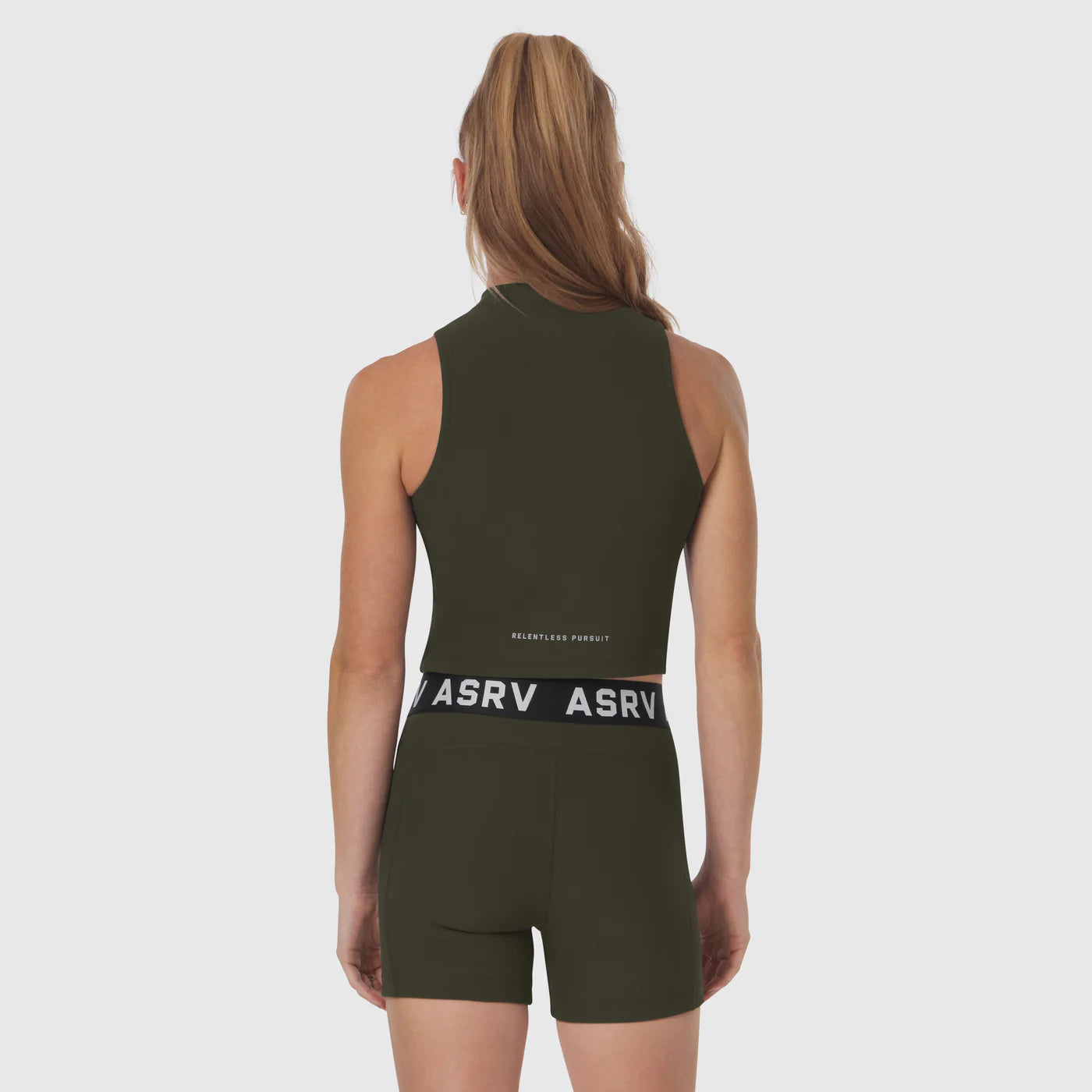 Lycra® Ribbed Mockneck Tank
