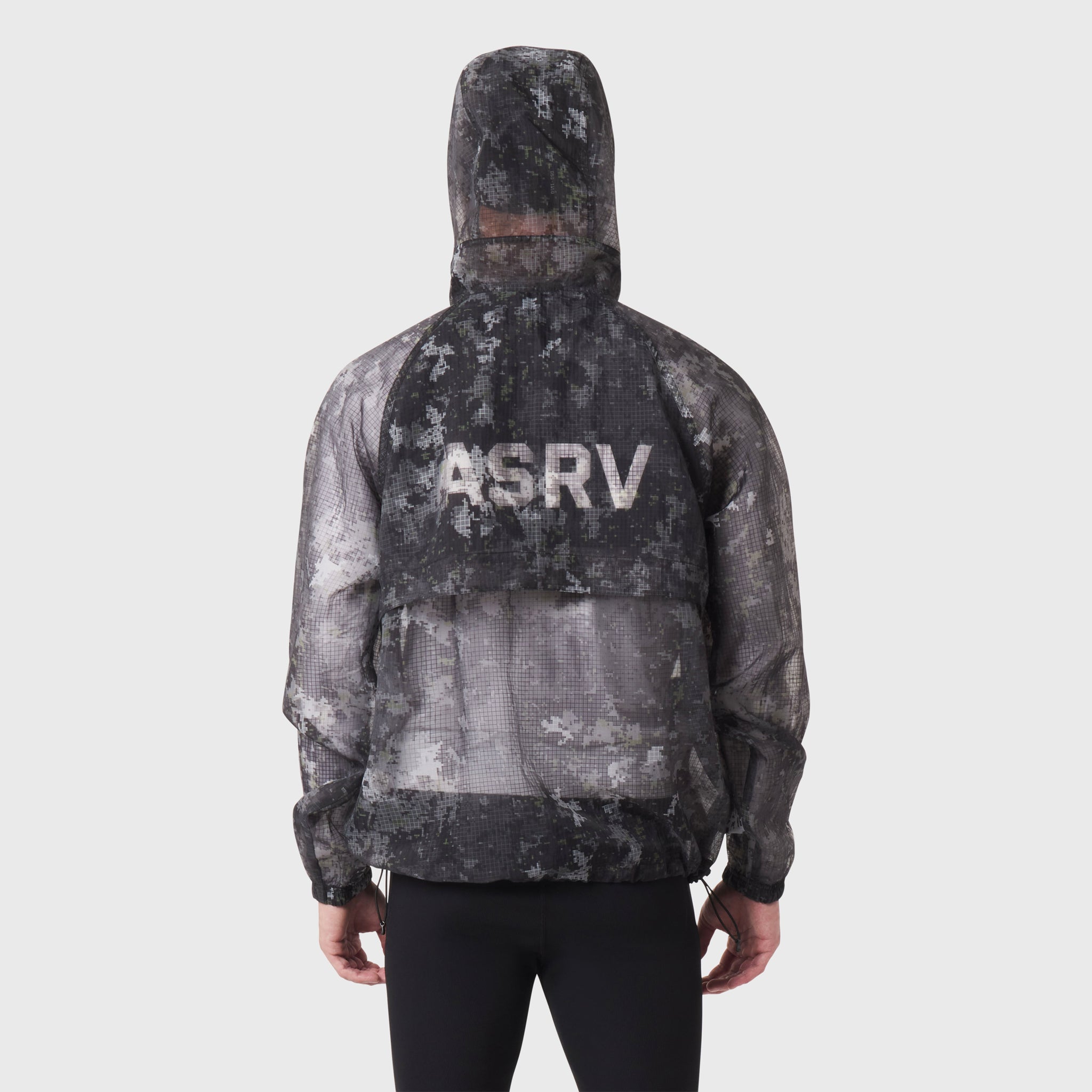 Weather-Ready Transparent Ripstop Shell Jacket