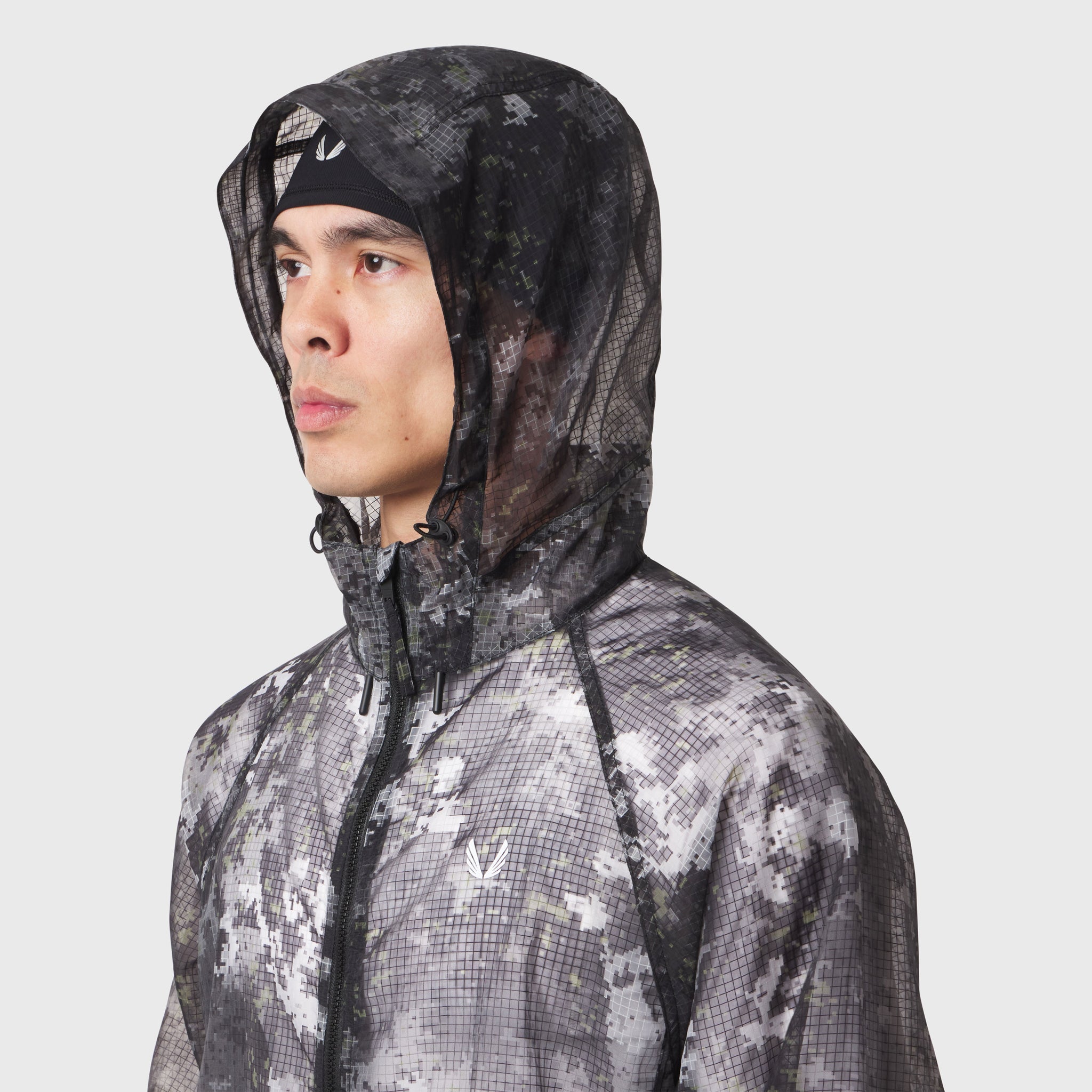 Weather-Ready Transparent Ripstop Shell Jacket