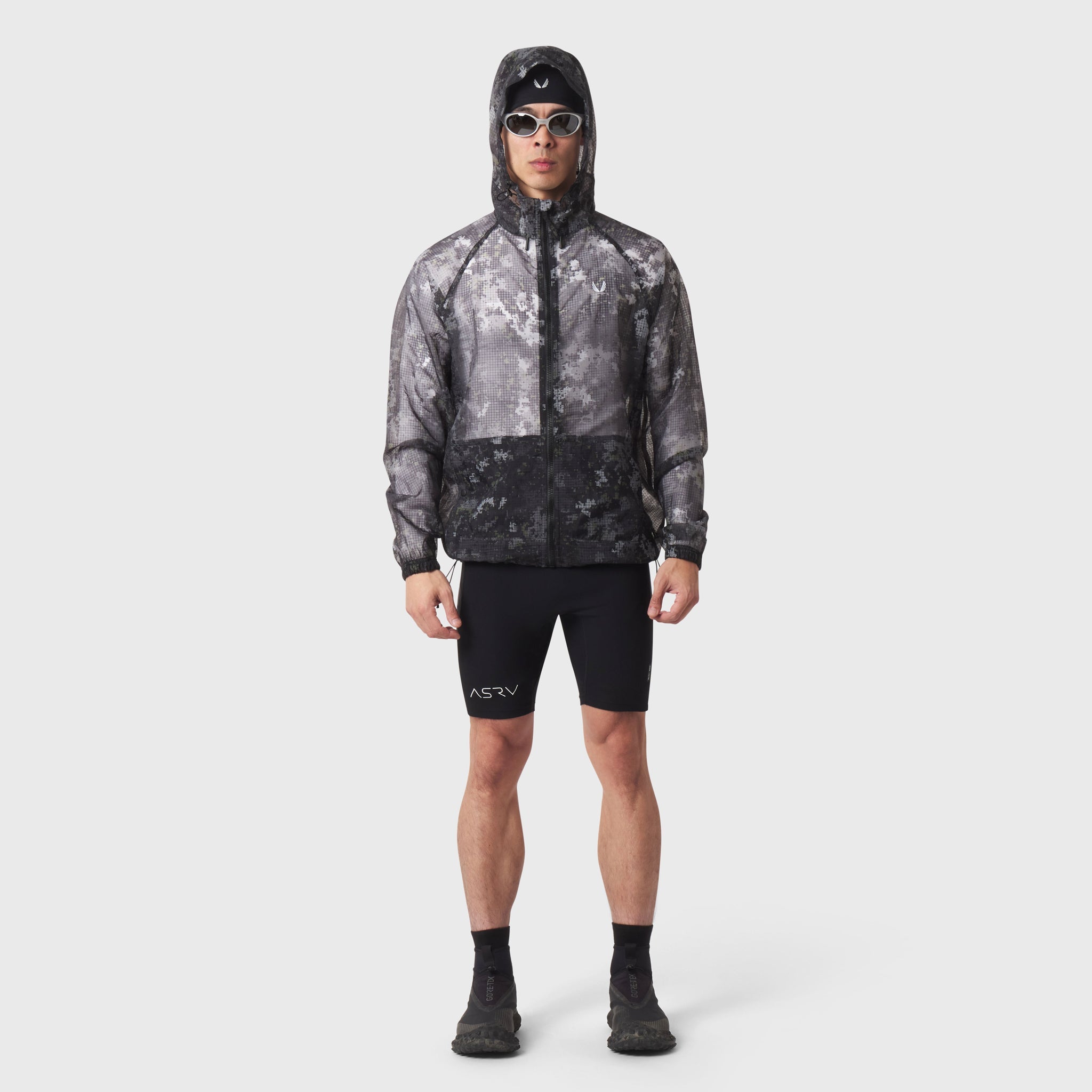 Weather-Ready Transparent Ripstop Shell Jacket