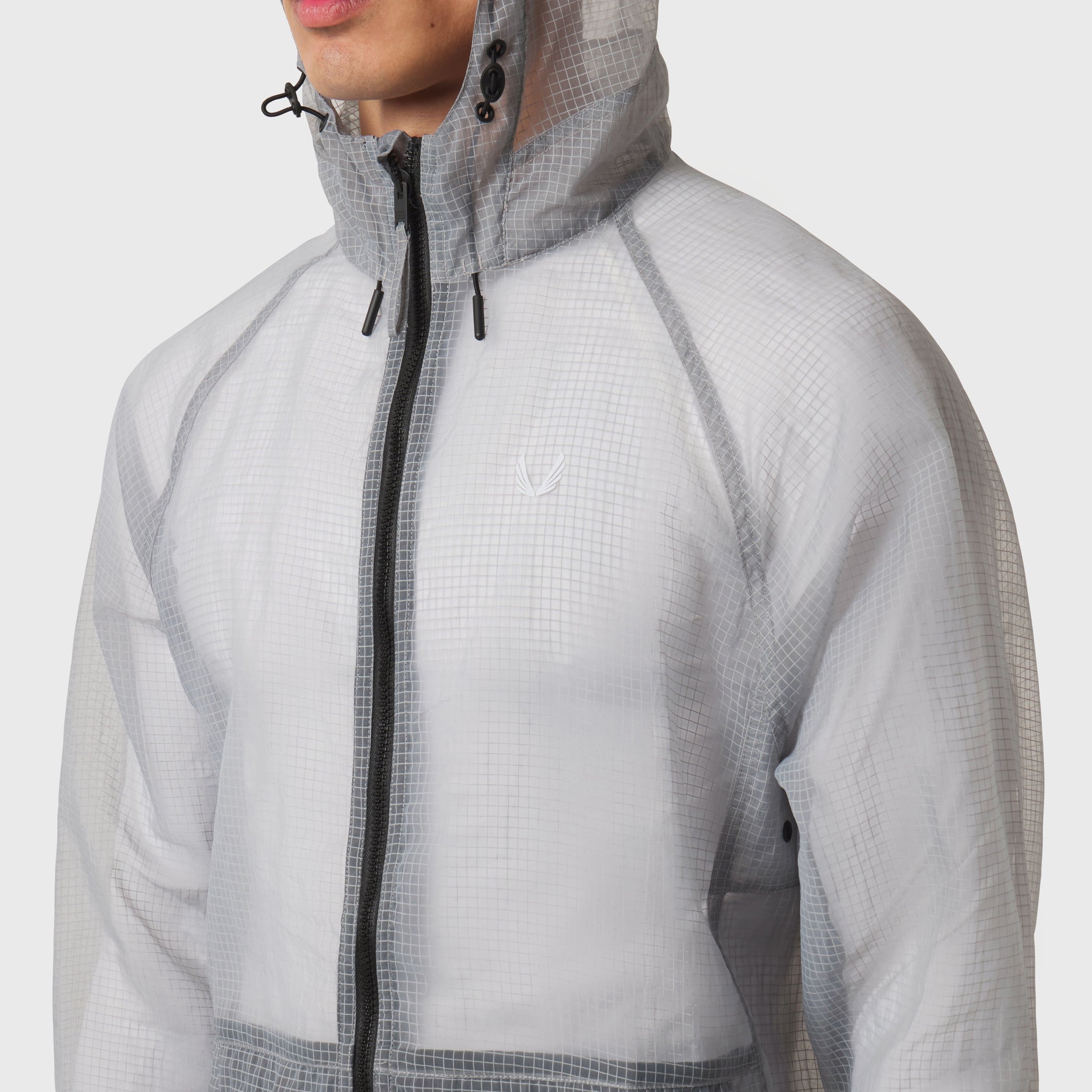 Weather-Ready Transparent Ripstop Shell Jacket