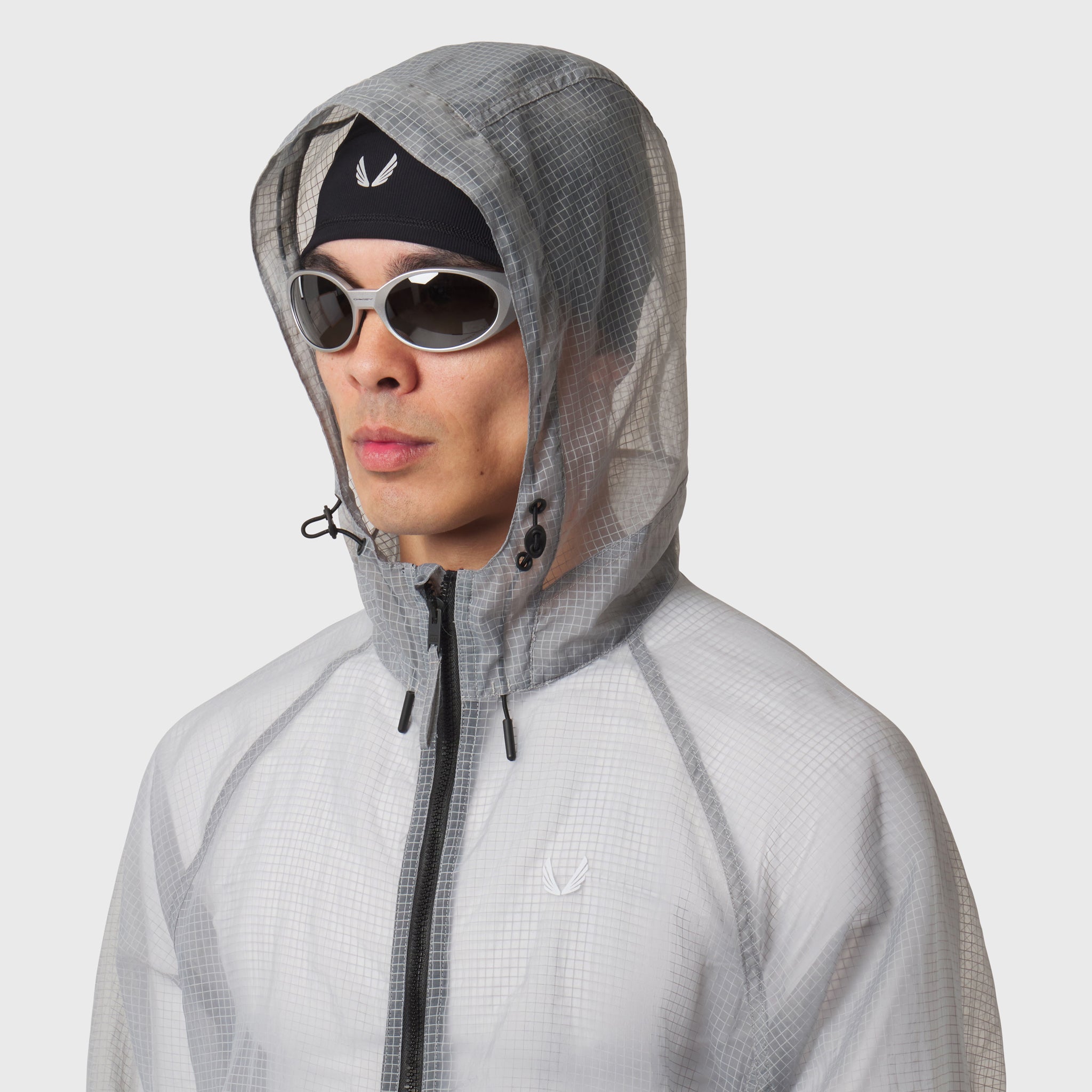 Weather-Ready Transparent Ripstop Shell Jacket