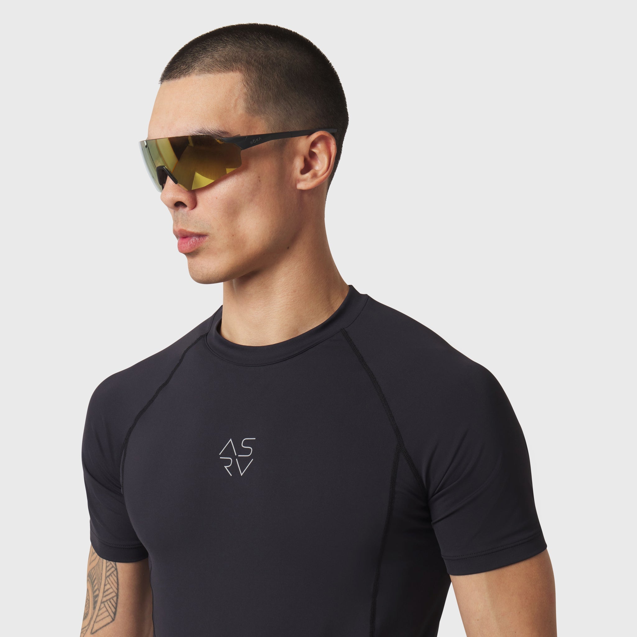 1164. LYCRA® ADAPTIV Baselayer Shortsleeve - Black