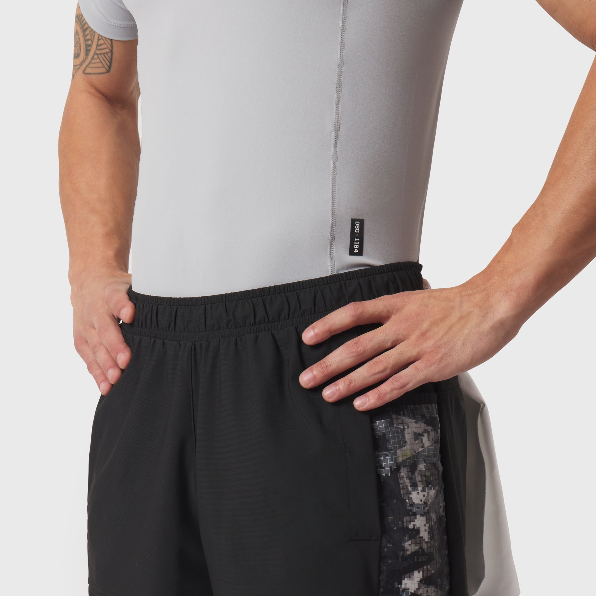 1164. LYCRA® ADAPTIV Baselayer Shortsleeve - Slate Grey