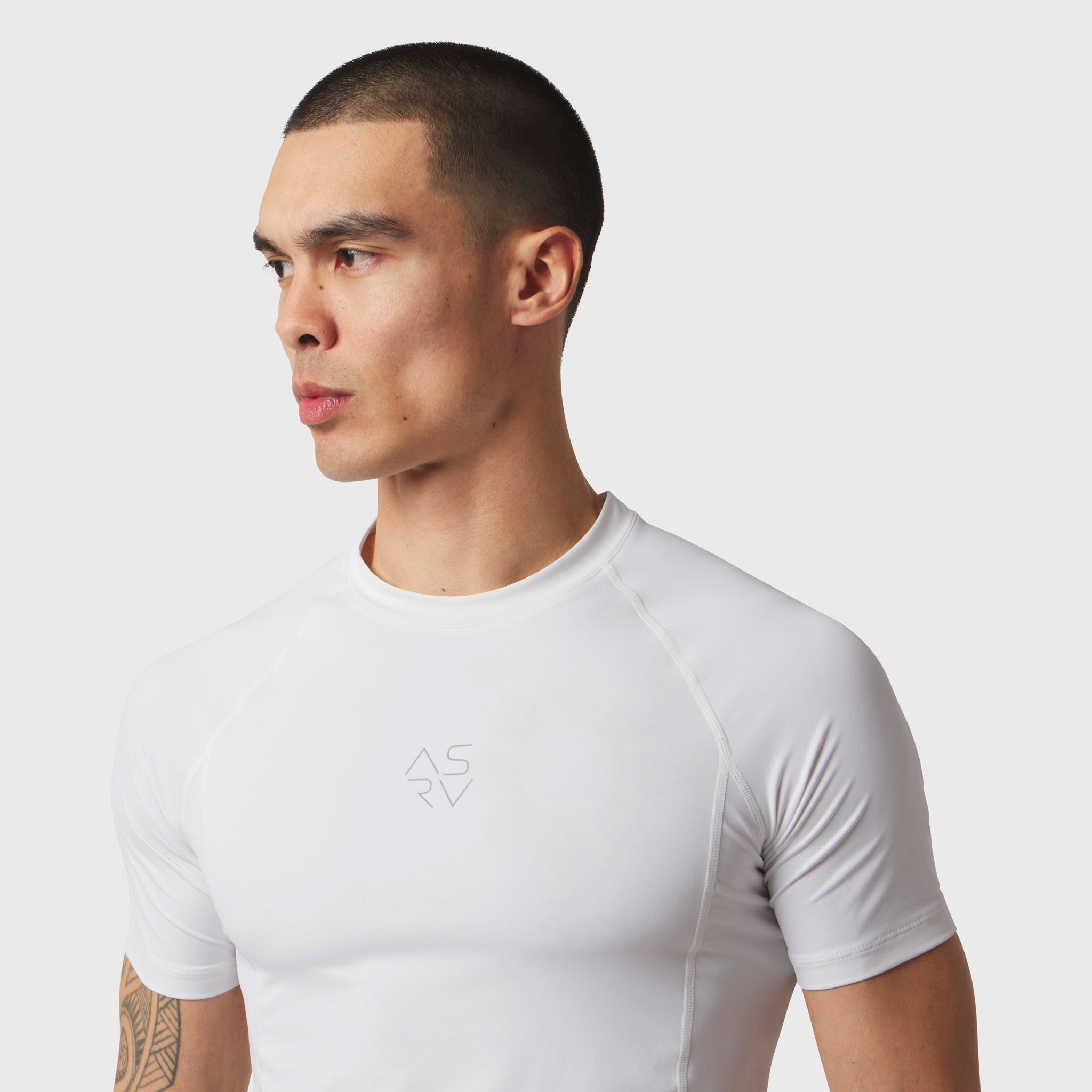 1164. LYCRA® ADAPTIV Baselayer Shortsleeve - White