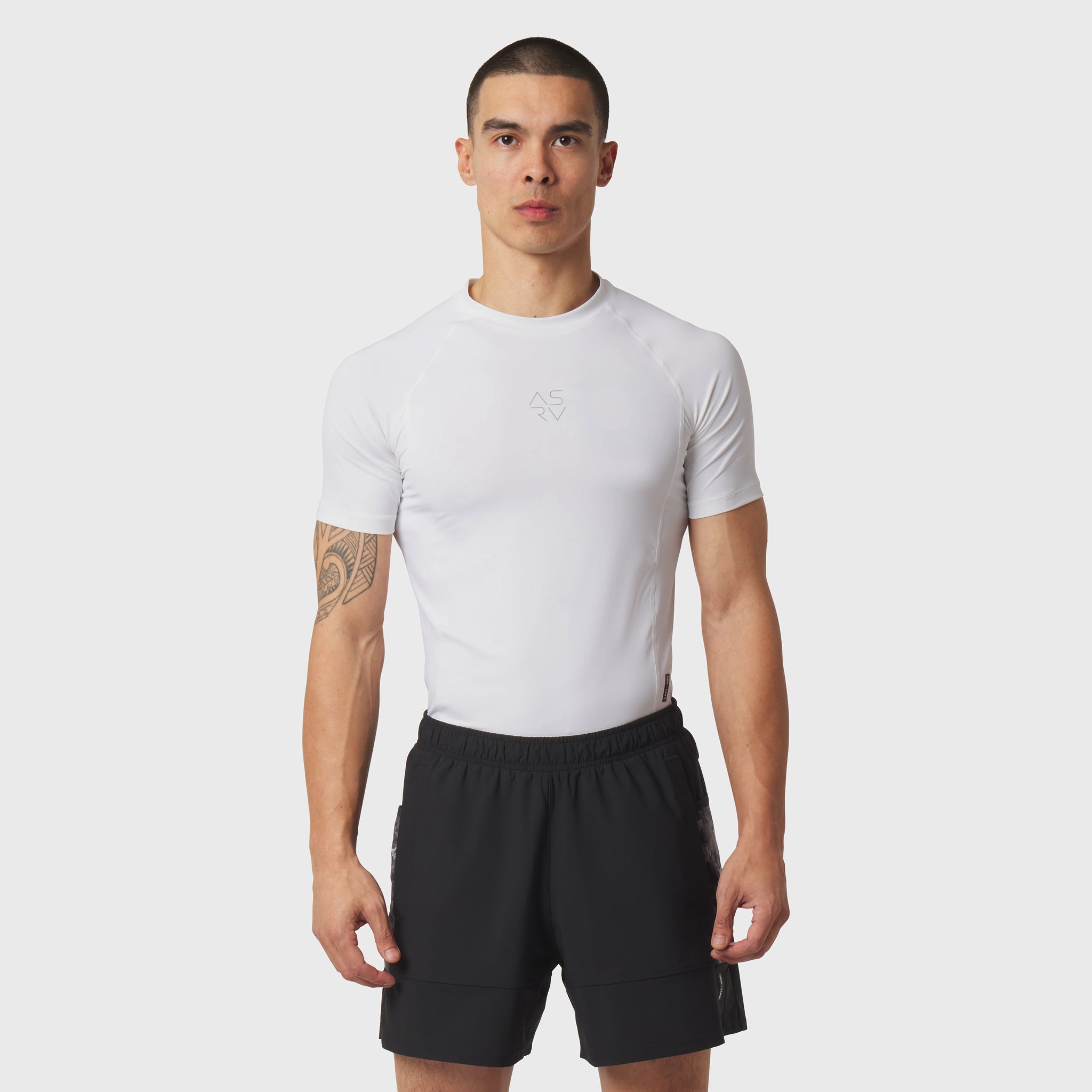 1164. LYCRA® ADAPTIV Baselayer Shortsleeve - White