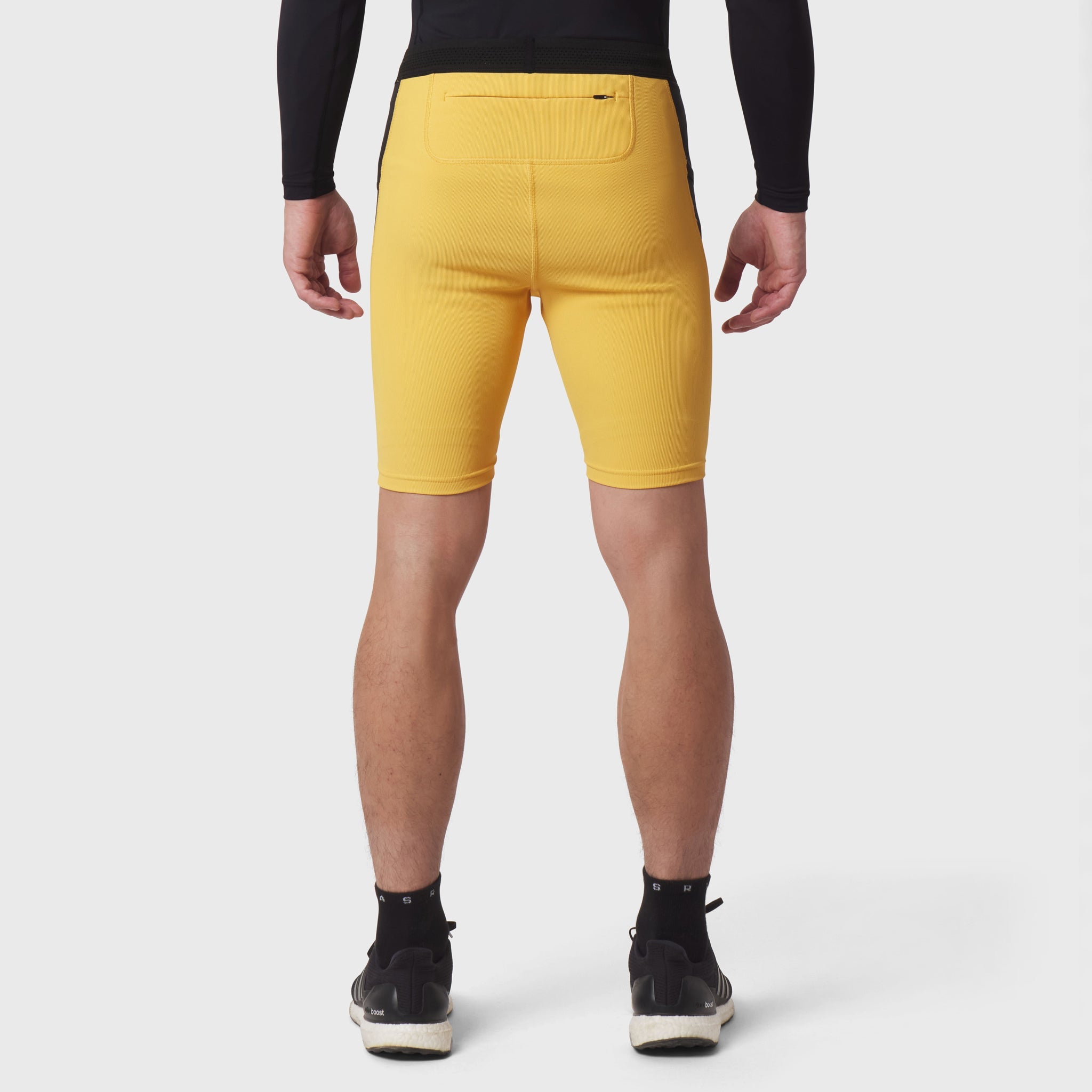 1170. Lycra® Ribbed Run Half-Tight - Amber